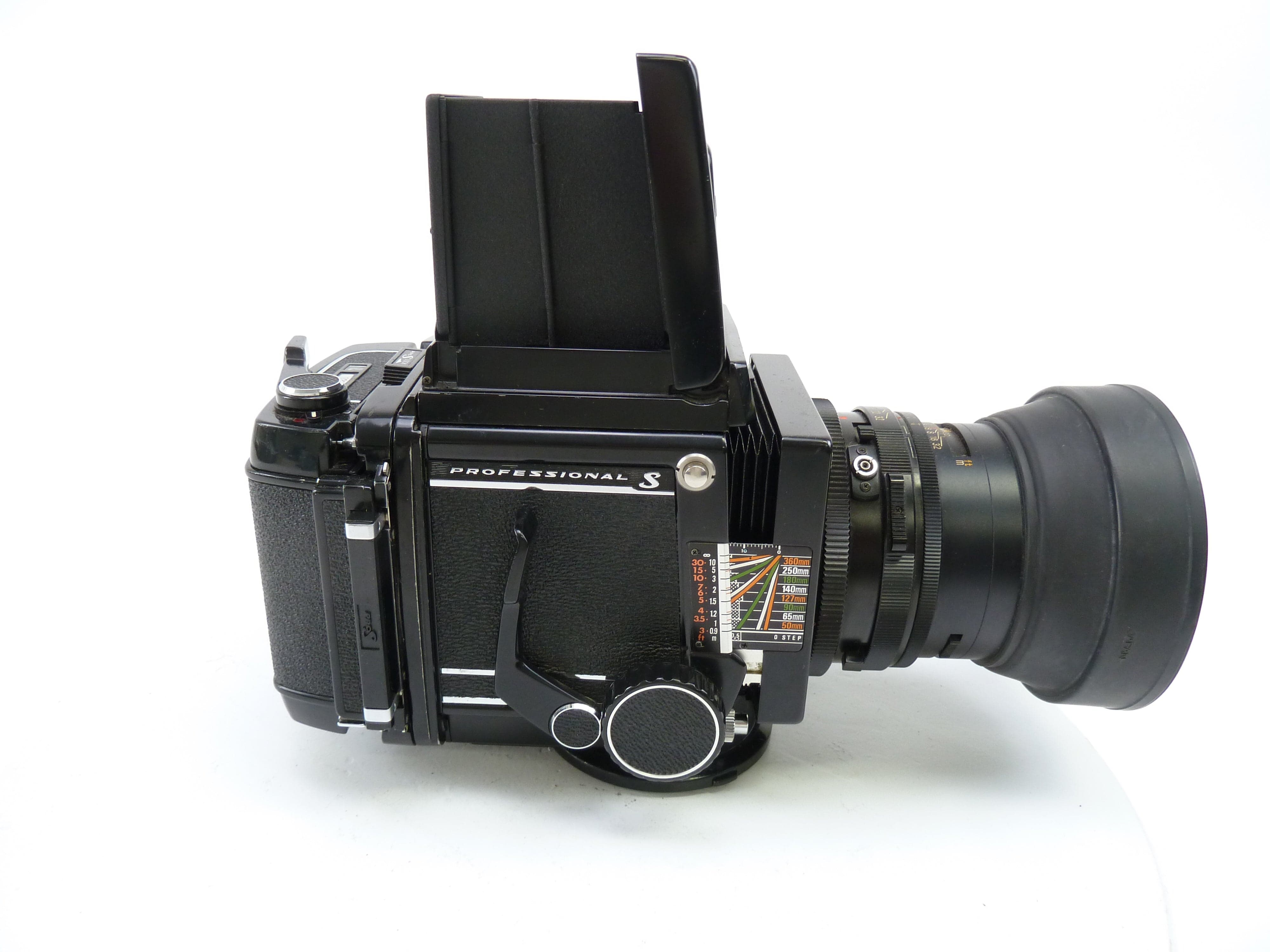Mamiya RB67 Pro S Outfit with 127MM F3.8 C Lens, Pro S 120 Film Back, and WLF