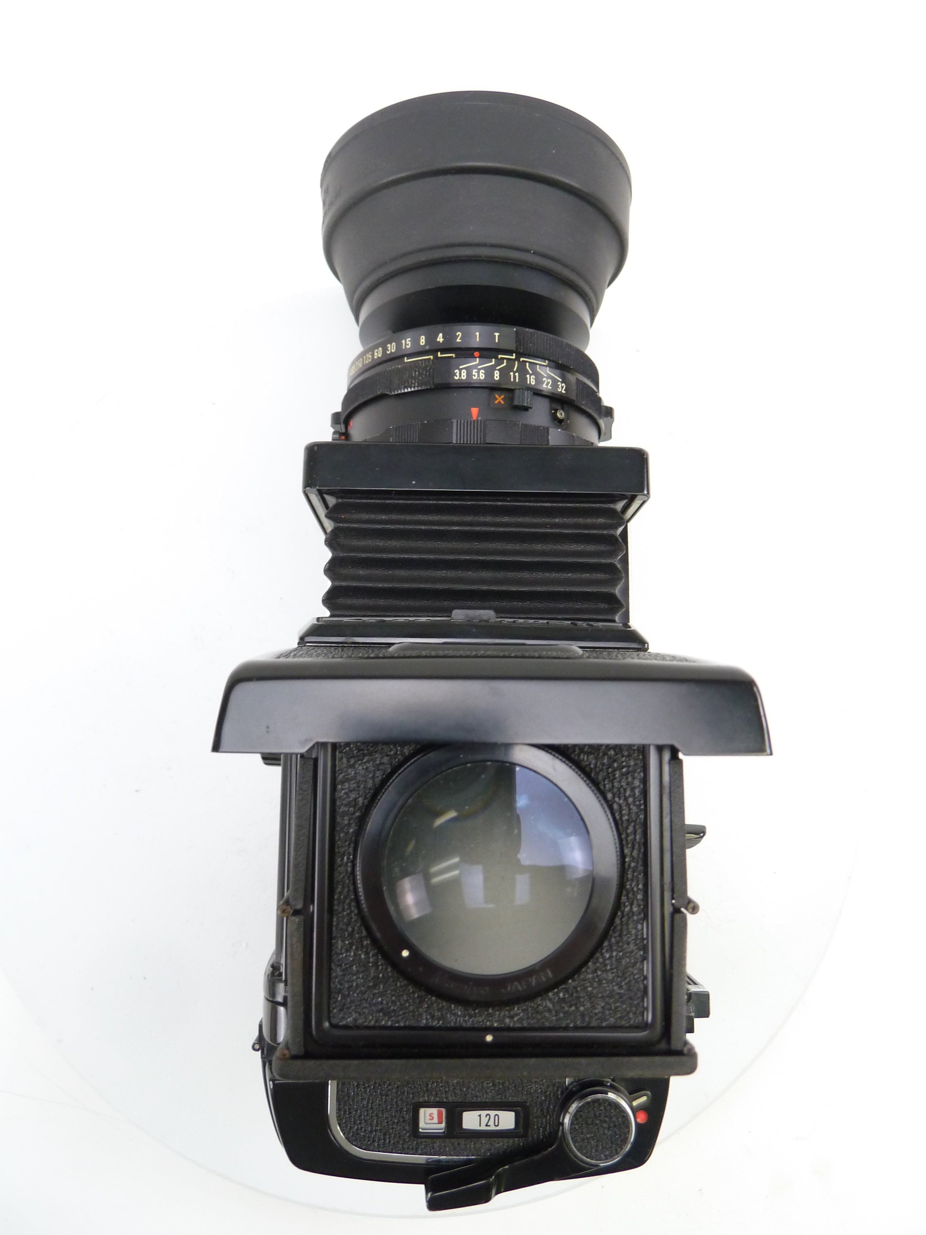 Mamiya RB67 Pro S Outfit with 127MM F3.8 Lens, Pro S 120 Back, and Waist Level Finder