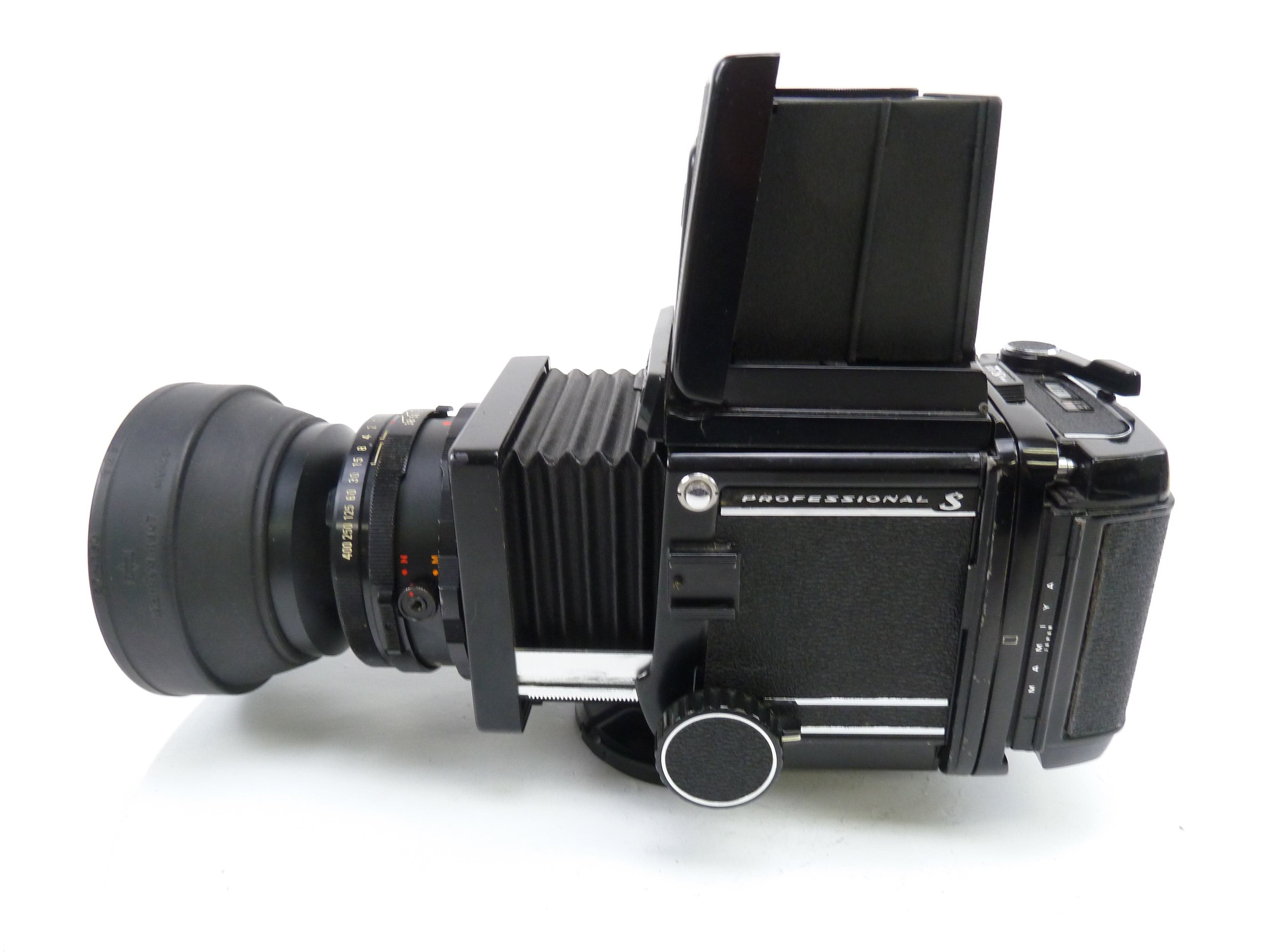 Mamiya RB67 Pro S Outfit with 127MM F3.8 Lens, Pro S 120 Back, and Waist Level Finder