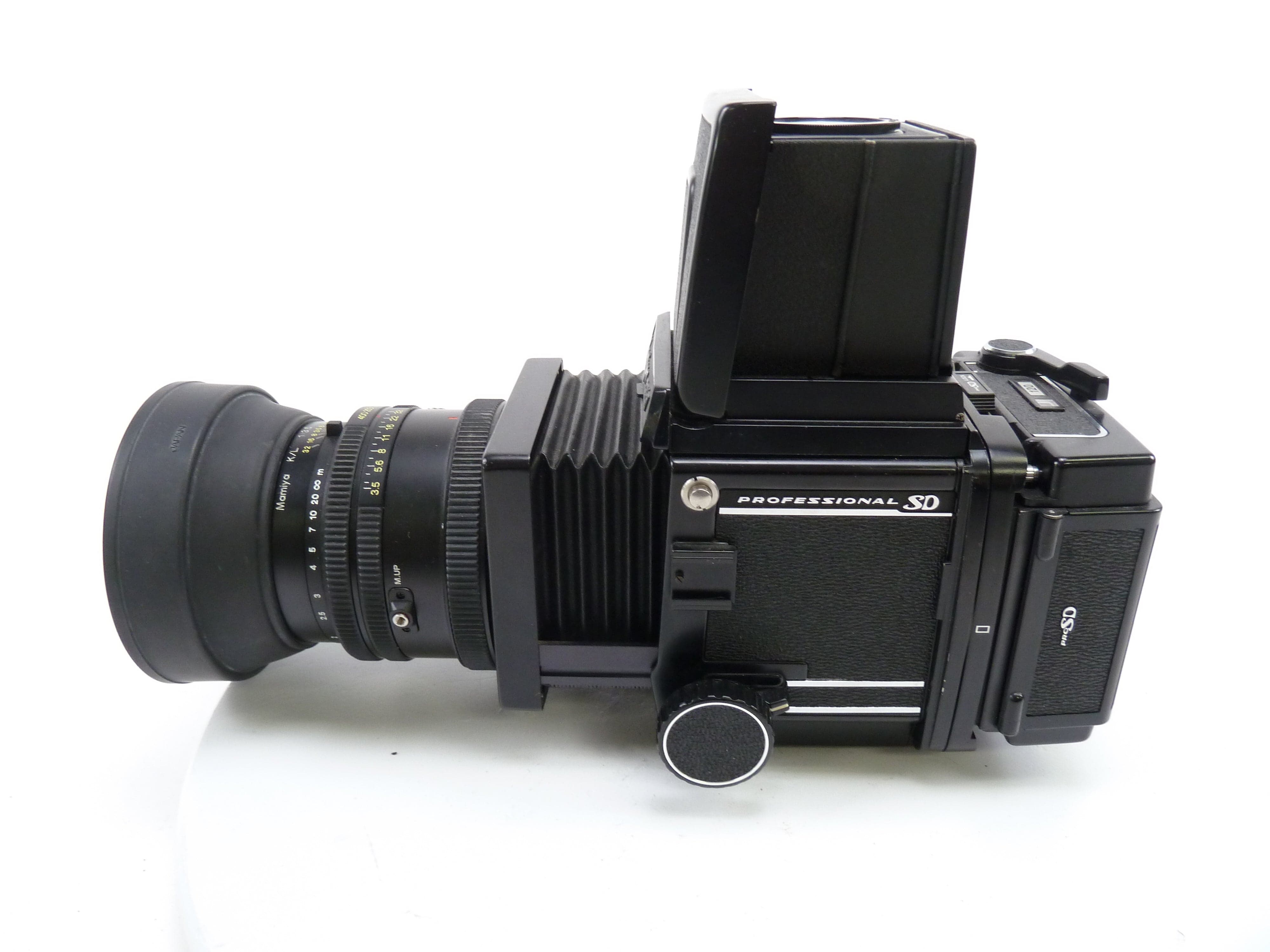Mamiya RB67 Pro SD Camera Outfit with 150MM F3.5 K/L Lens, Pro SD 120 Back, & WLF