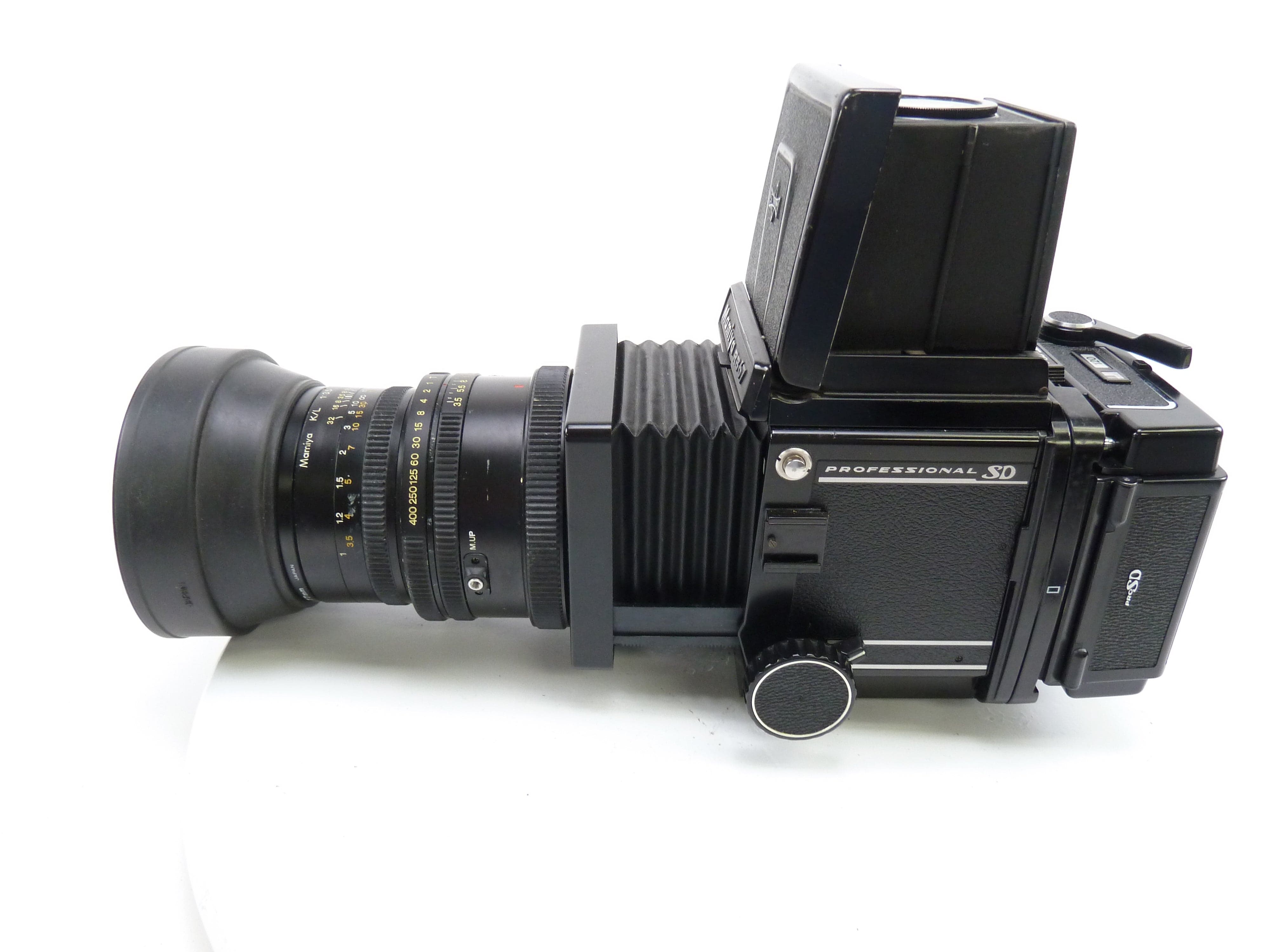 Mamiya RB67 Pro SD Outfit with 90MM F3.5 K/L Lens, Pro SD 120 Back, and WLF