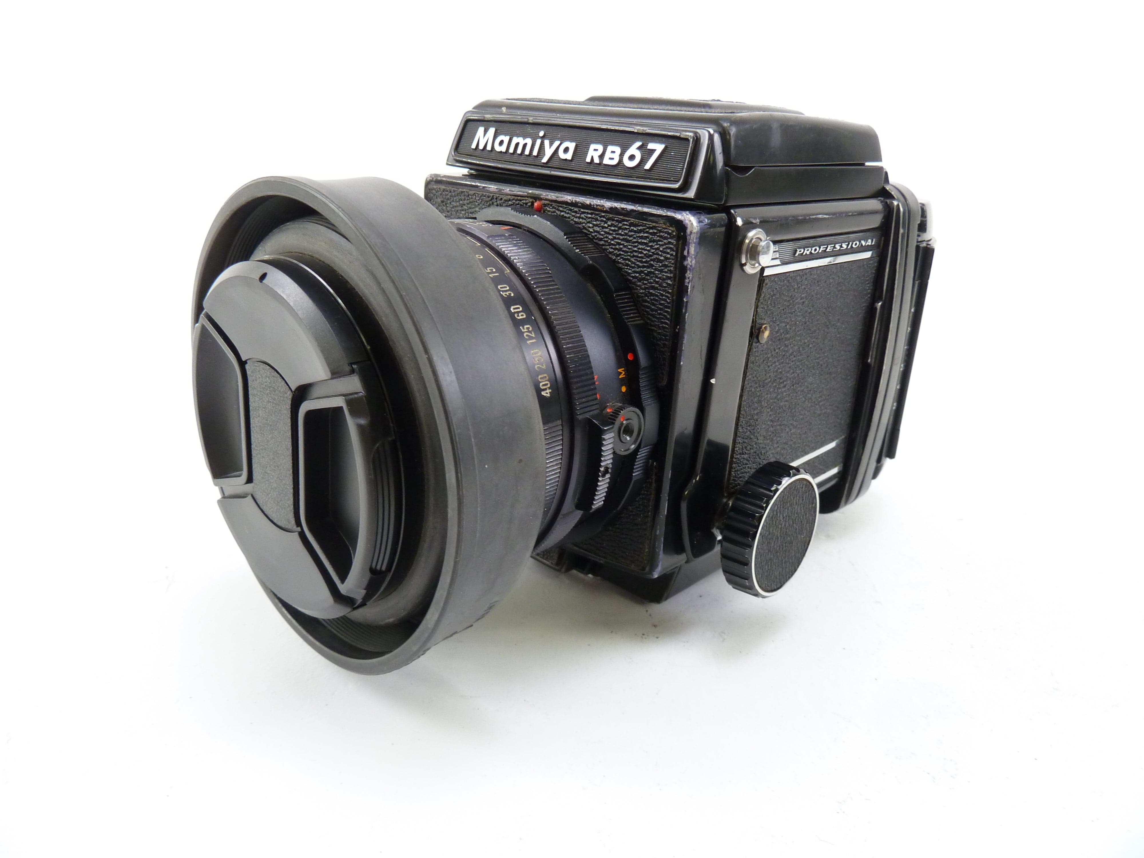 Mamiya RB67 with 127MM f3.8 Lens,  Pro 120 Back, and Waist Level Finder