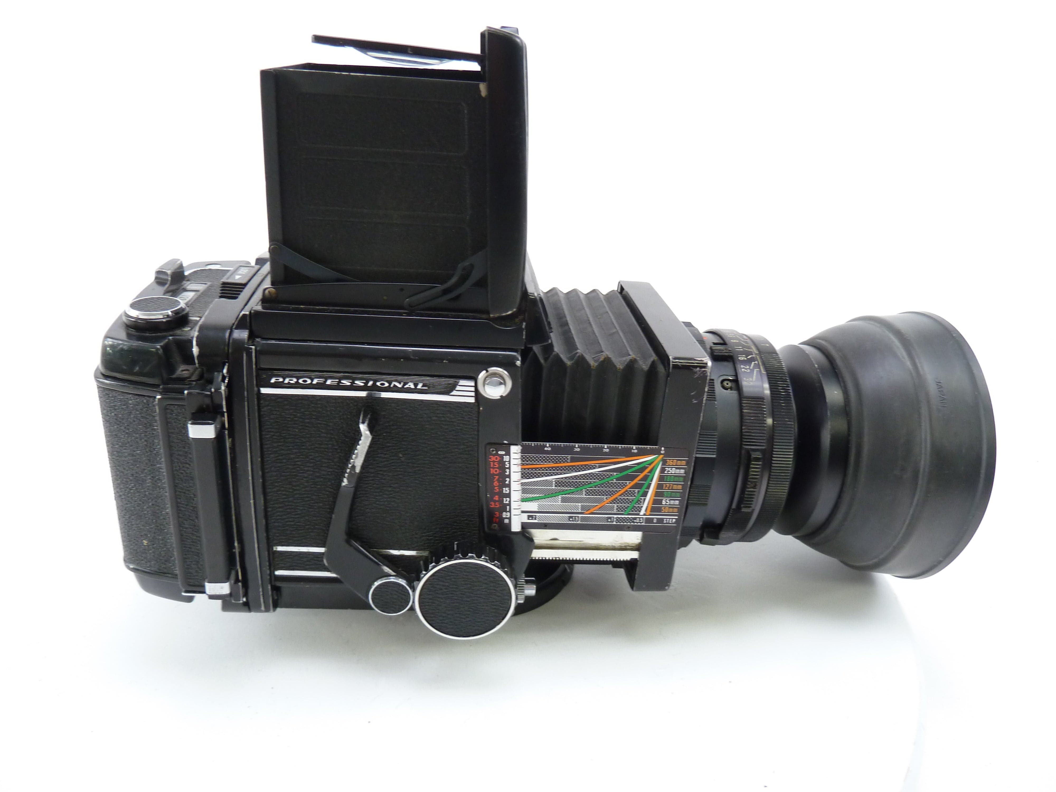 Mamiya RB67 with 127MM f3.8 Lens,  Pro 120 Back, and Waist Level Finder