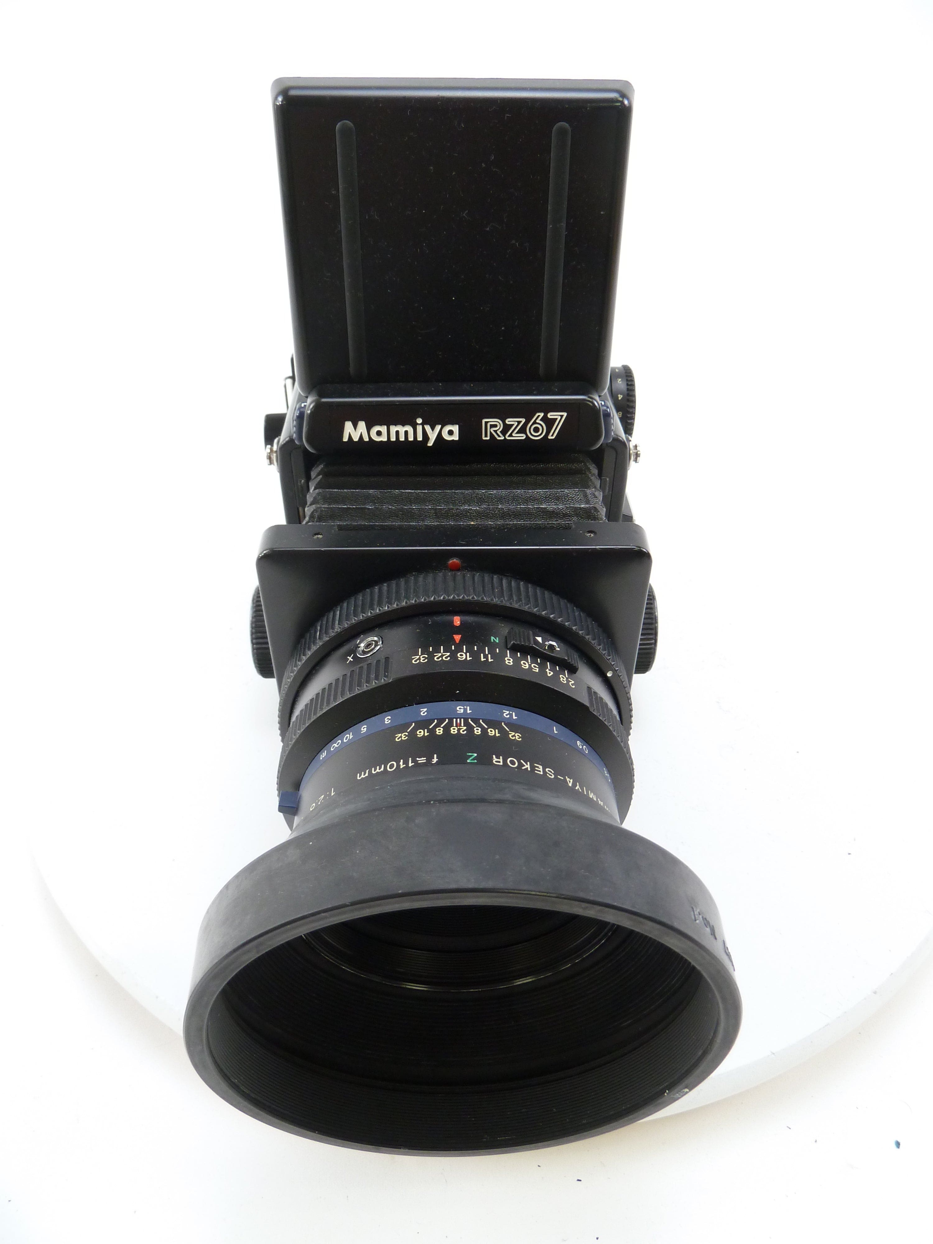 Mamiya RZ67 Outfit with 110MM f2.8 W Lens, Pro 120 Back, and Waist Level Finder