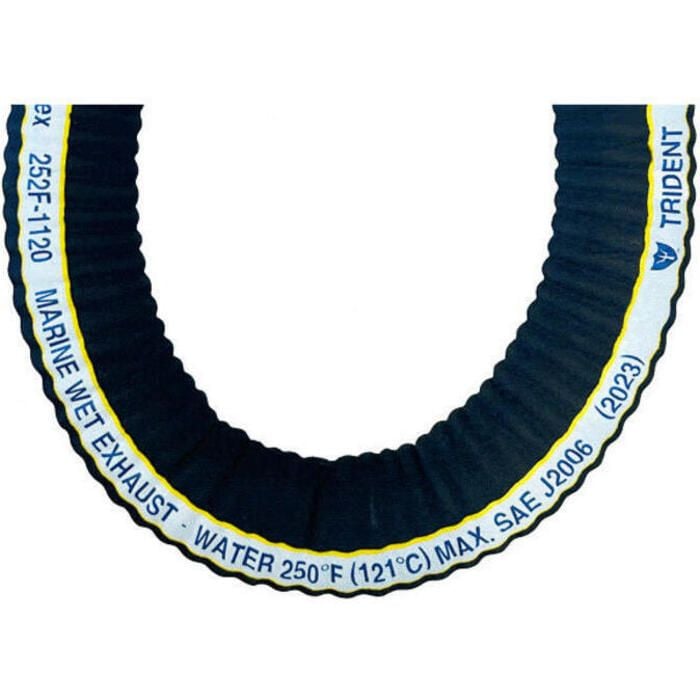 Trident Marine 252F-1584 Trident Trident Extra-Flex Corrugated Wet Exhaust, 12.5' Length, 1-3/4" I.D.