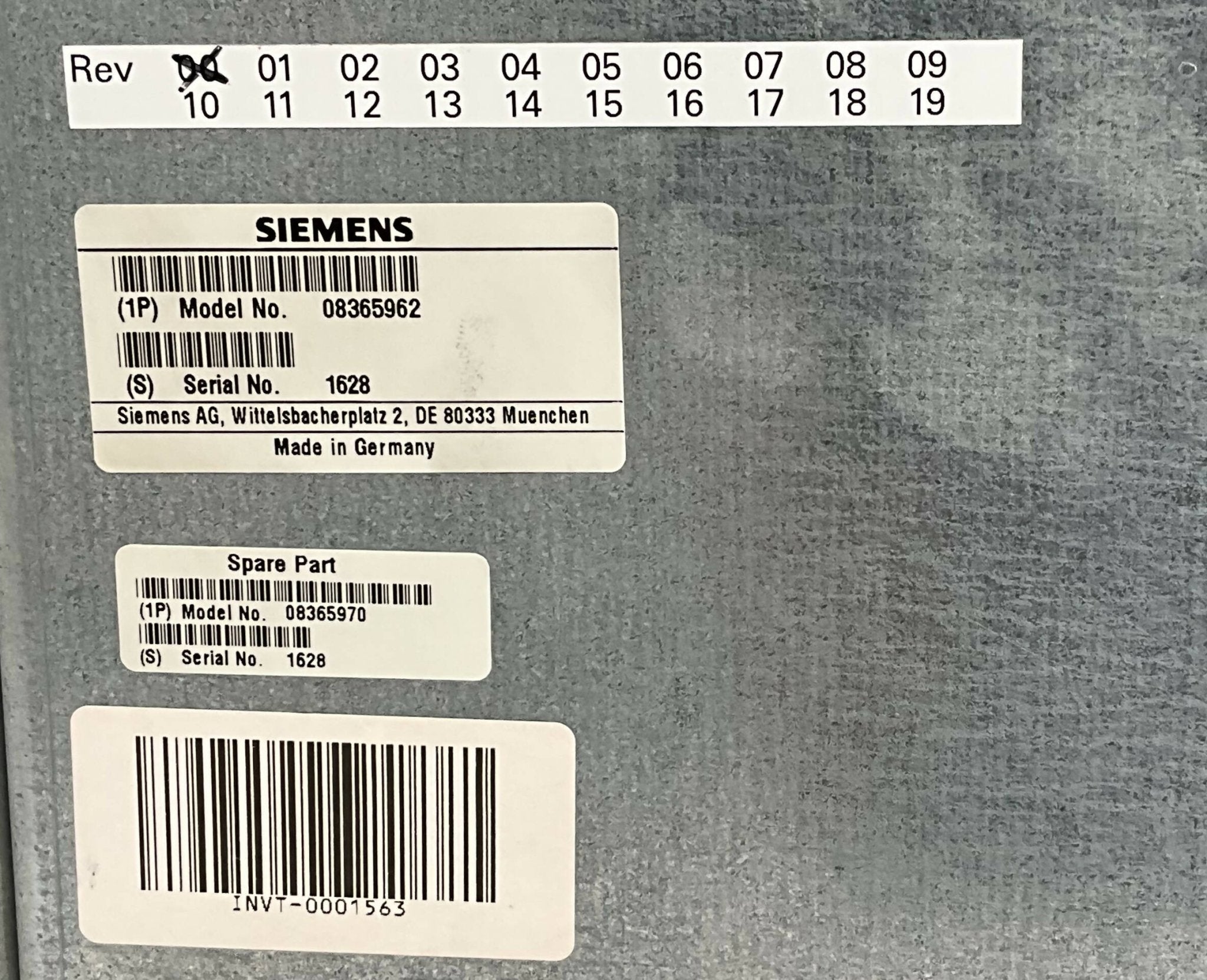 MATRIX MVT (08365970/08365962 SIEMENS