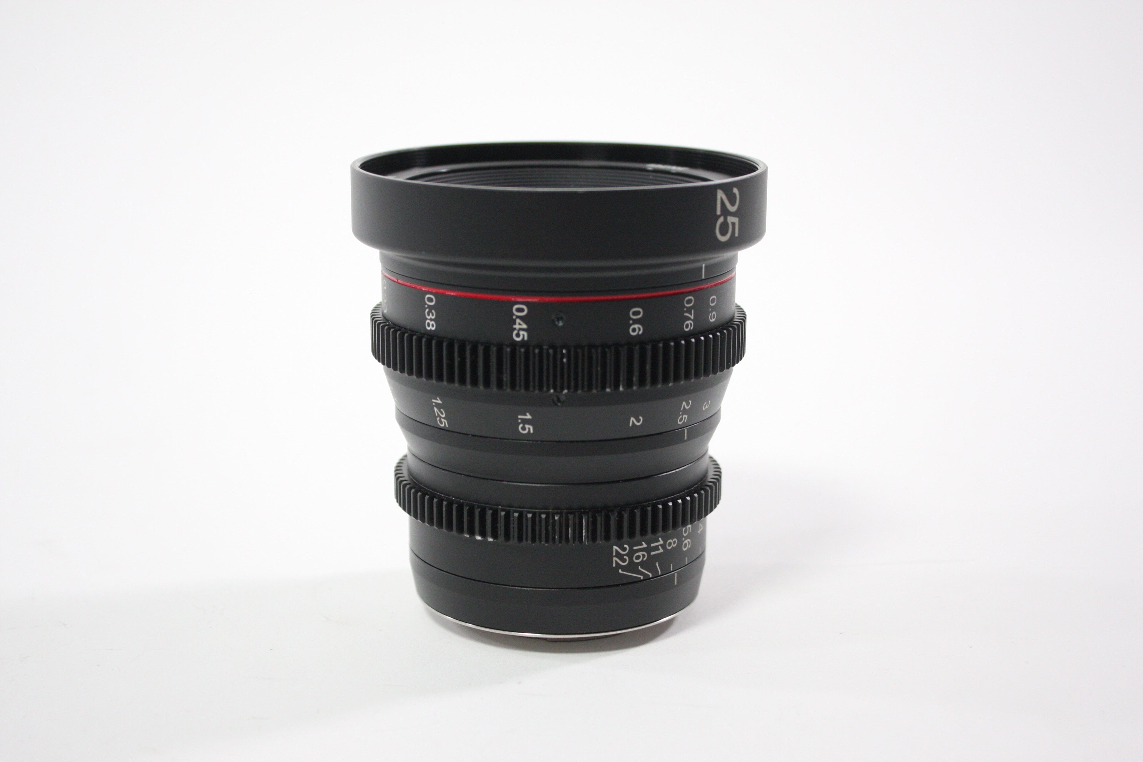 Meike 25mm T/2.2  Multi Coated Cinema Lens for Micro 4/3 Mount AS-IS