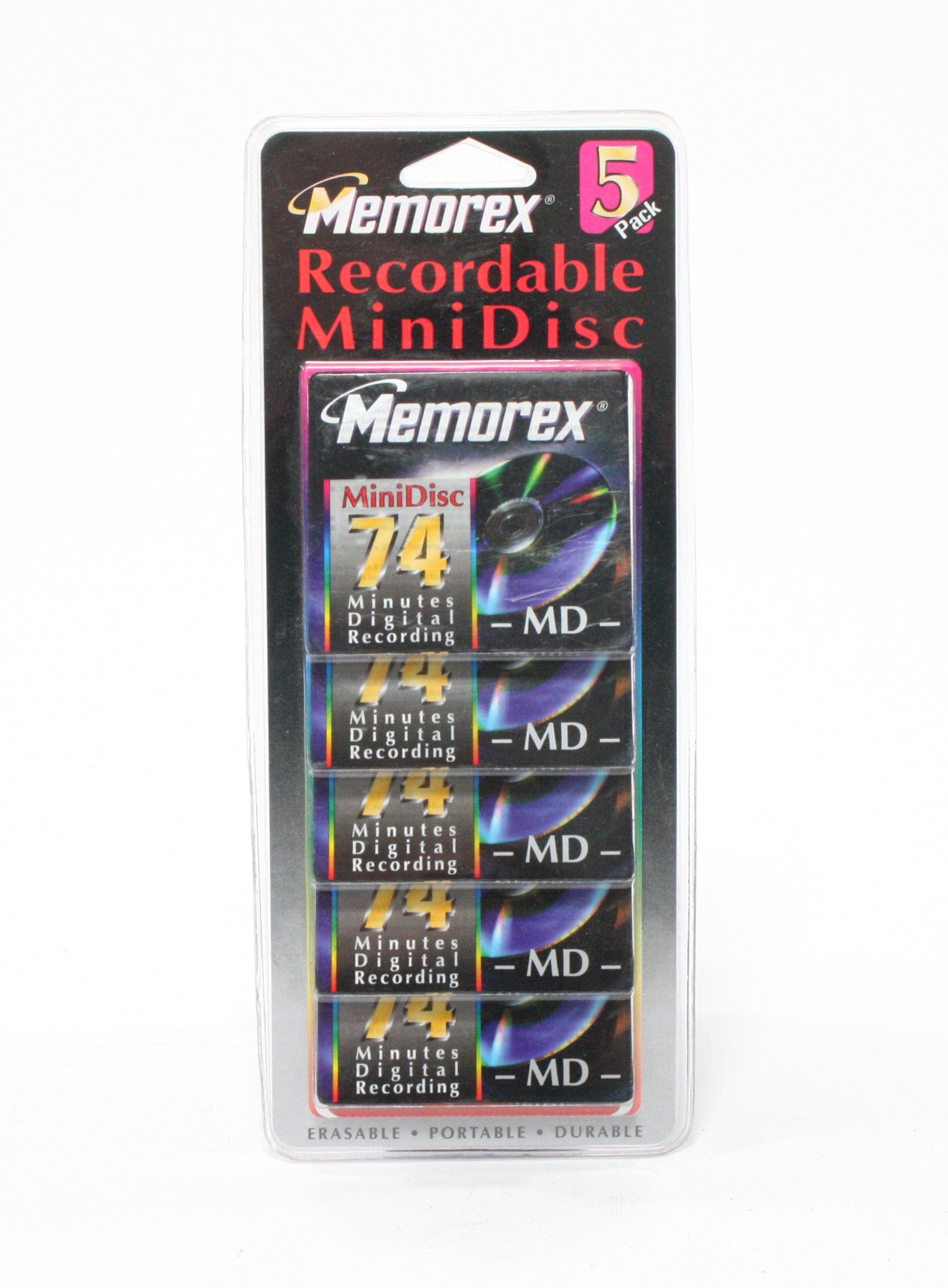 Memorex Recordable MiniDiscs (5 pack)  IN BOX