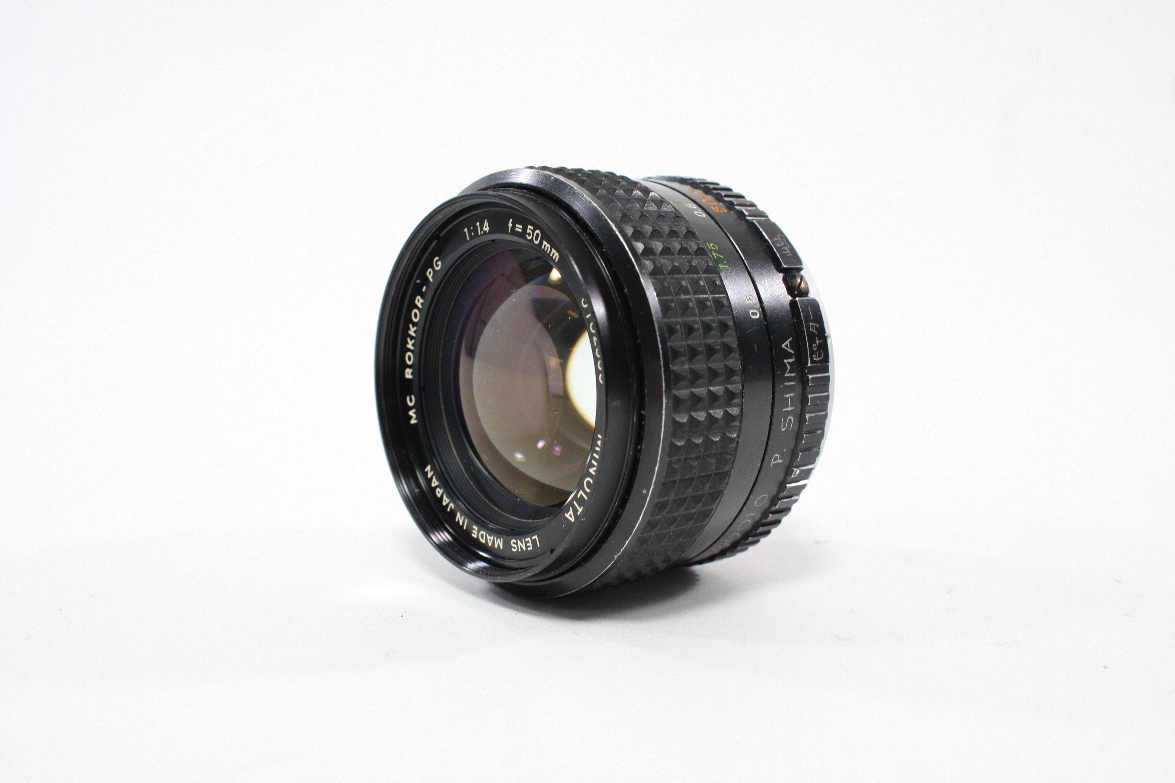 Minolta 50mm f/1.4 Rokkor-PG MC Lens for Minolta MD Mount