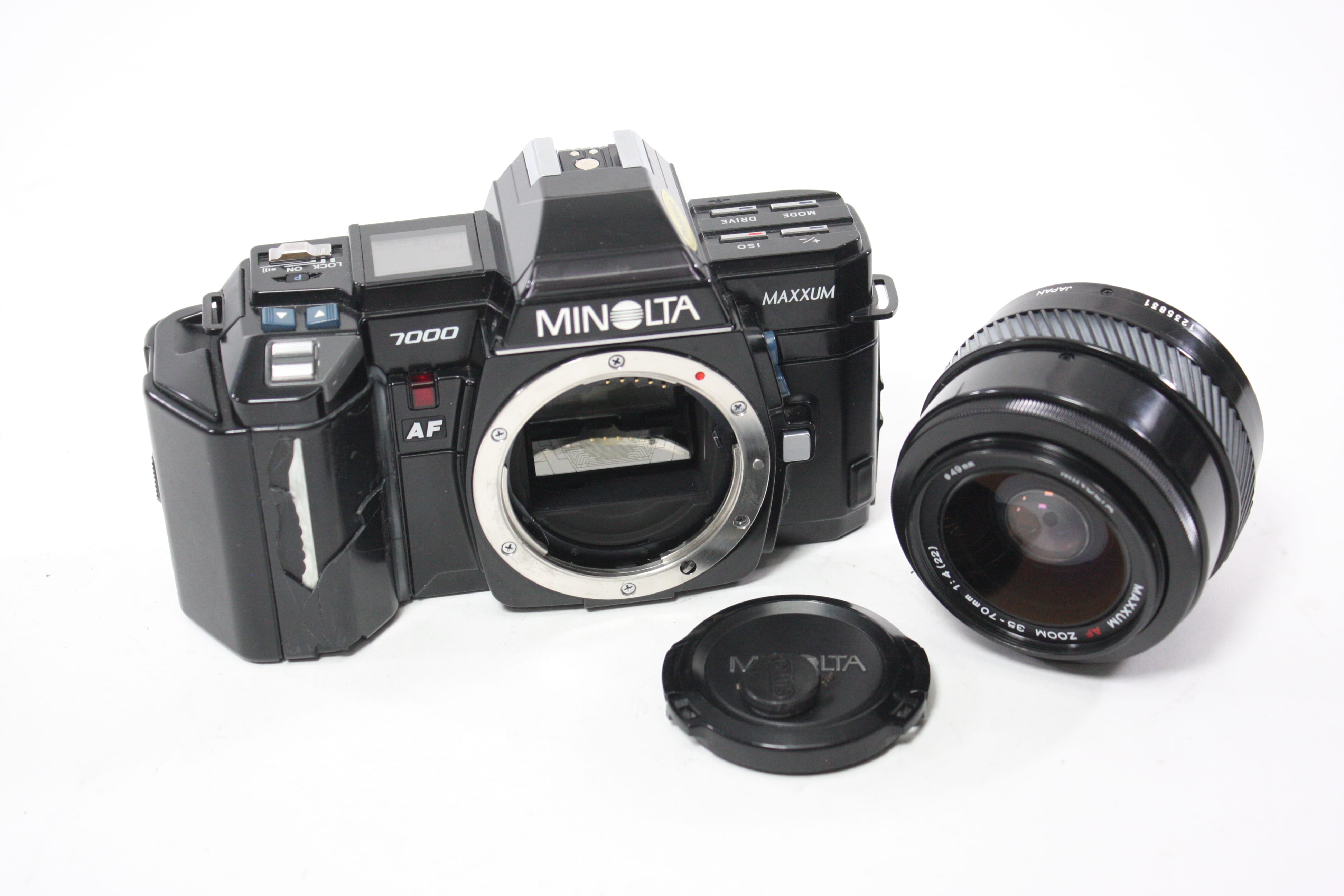 Minolta 7000 Maxxum 35mm SLR Camera with Minolta 35-70mm f/4 Maxxum Lens