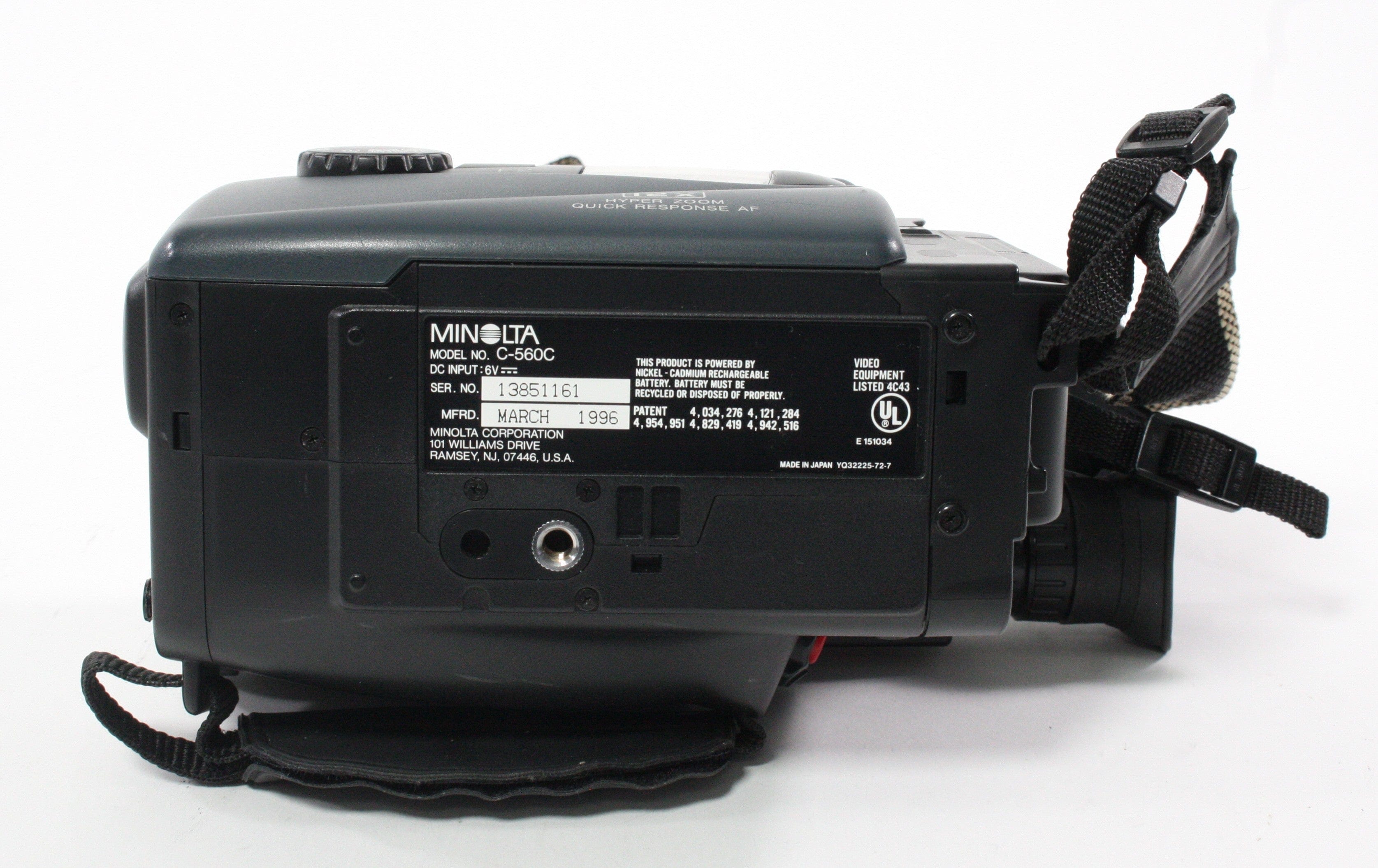 Minolta Master C-560C Camcorder