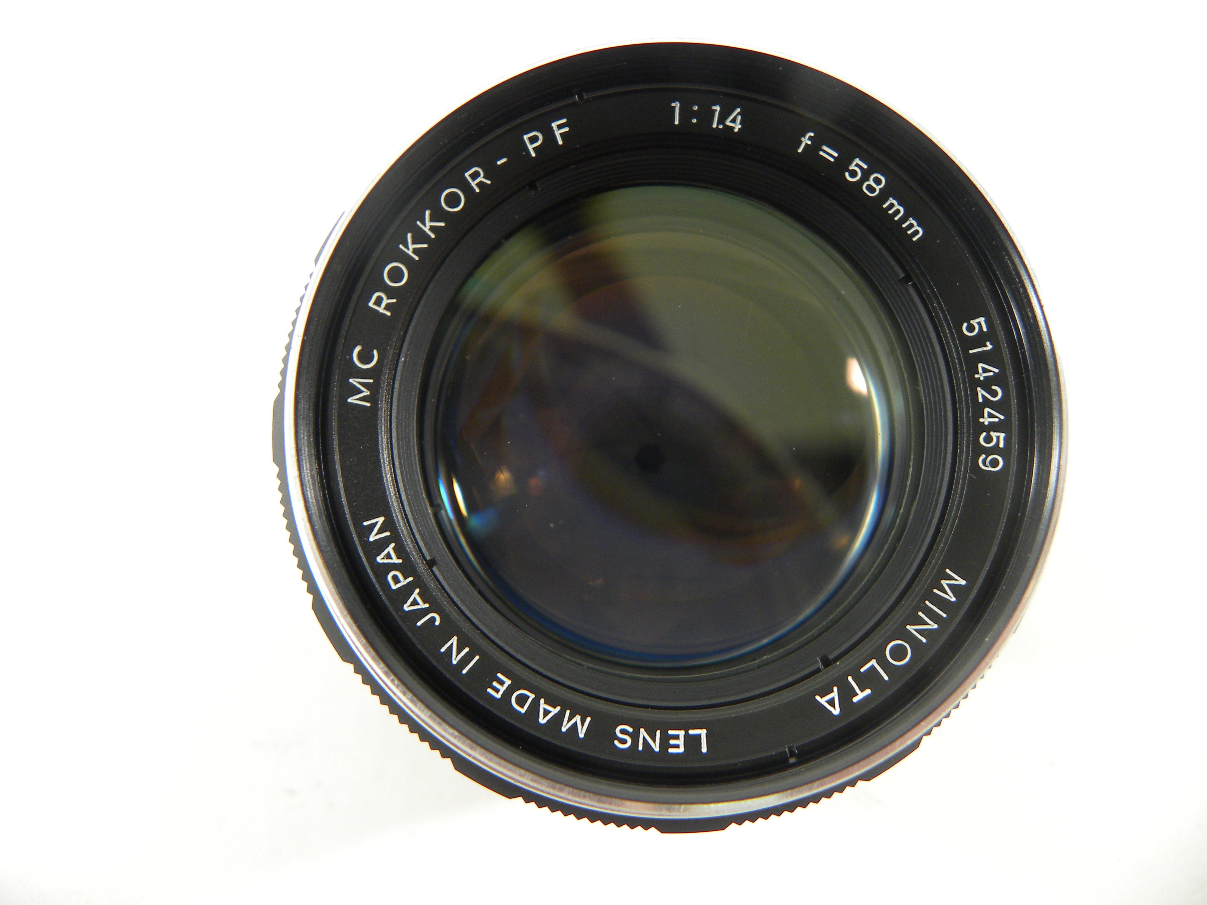 Minolta MC Rokkor-PF 58mm f1.4