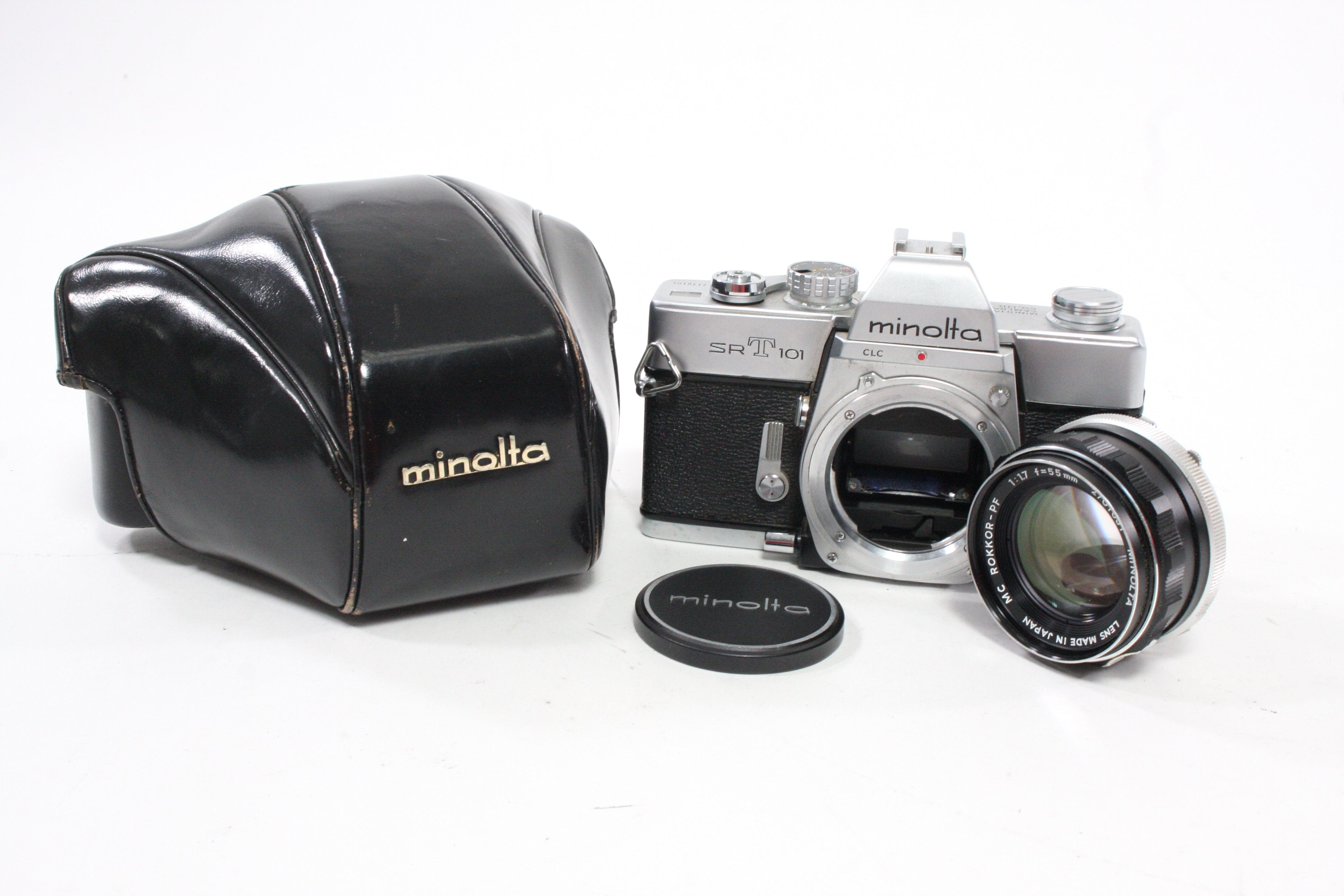 Minolta SRT 101 35mm SLR Camera with 55mm f/1.7 Rokkor-PF Lens