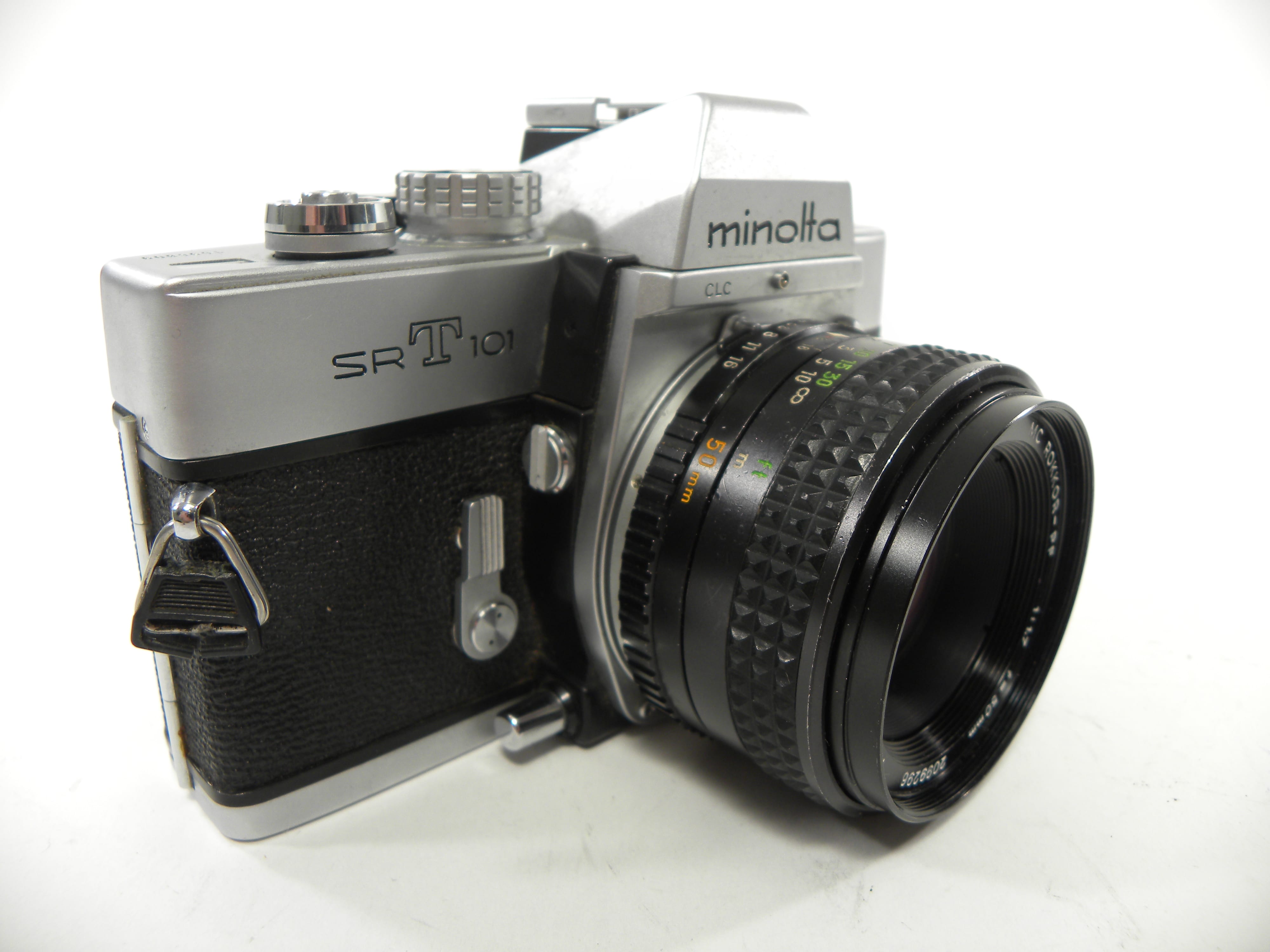 Minolta SRT 101 35mm SLR w/MC Rokkor-PF 50mm f1.7