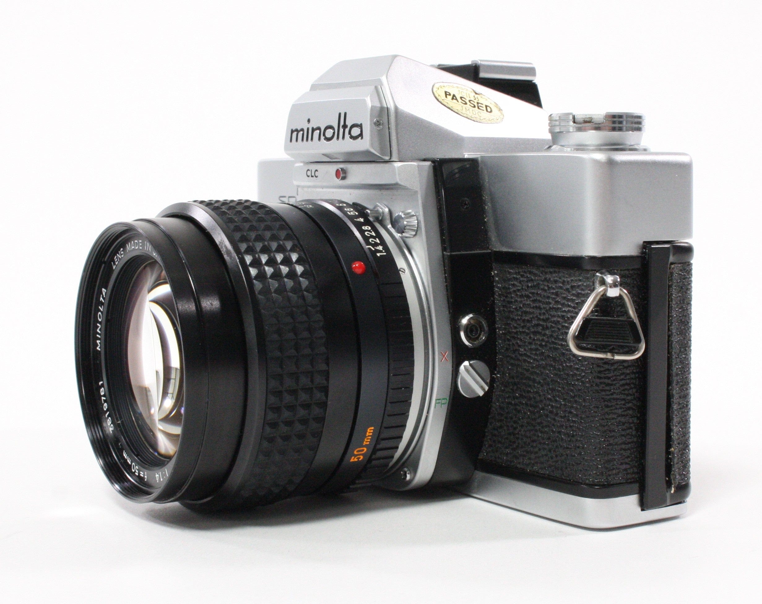 Minolta SRT202 SLR Camera w 50mm f/1.4 Rokkor-X Lens and Minolta ElectroFlash 280