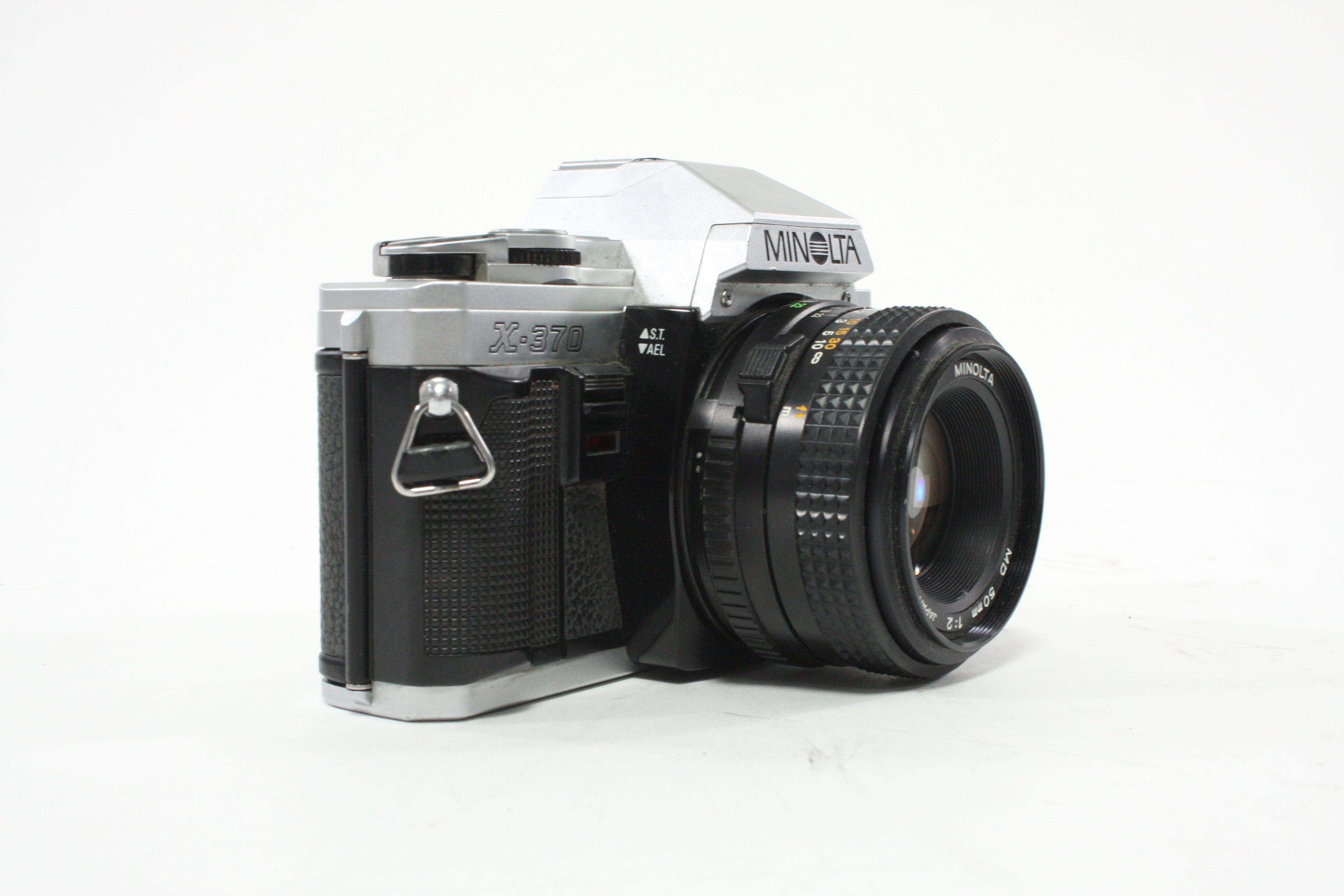 Minolta X-370 35mm SLR Camera with 50mm f/2 MD Lens