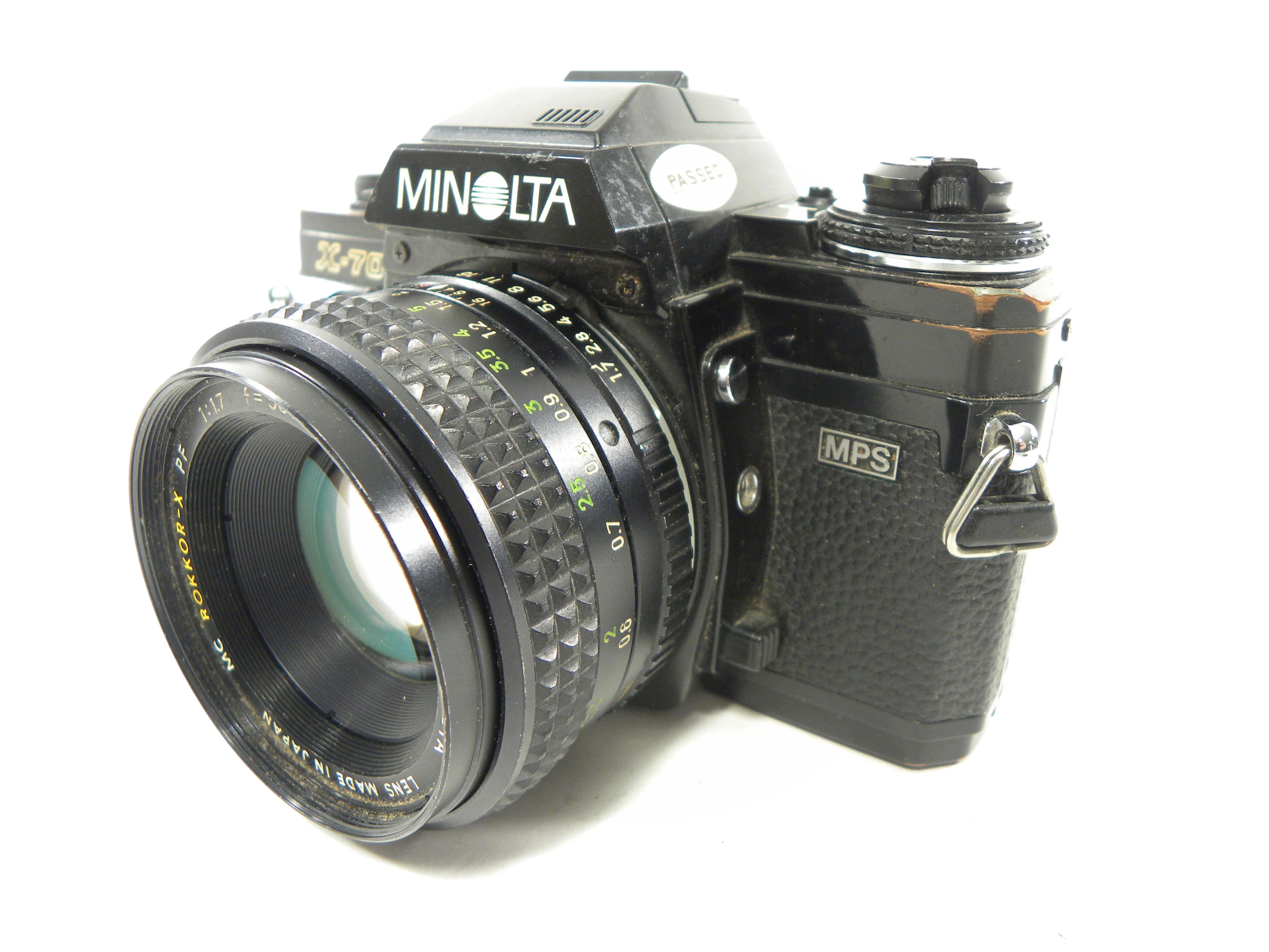 Minolta X-700 35mm SLR (Black) w/Minolta Rokkor-X PF MC