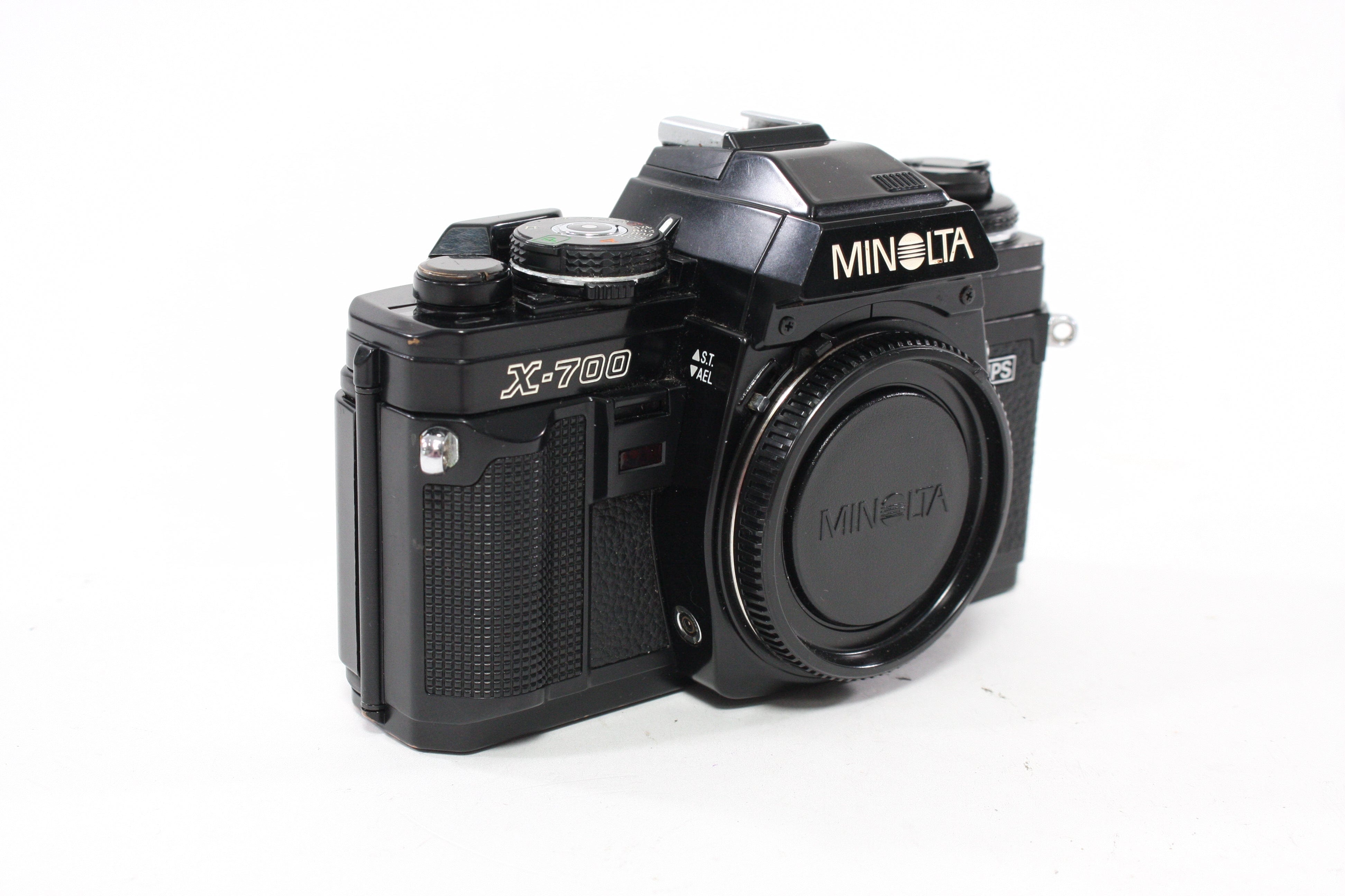 Minolta X-700 35mm SLR Camera with 45mm f/2 Rokkor-X Lens and Case