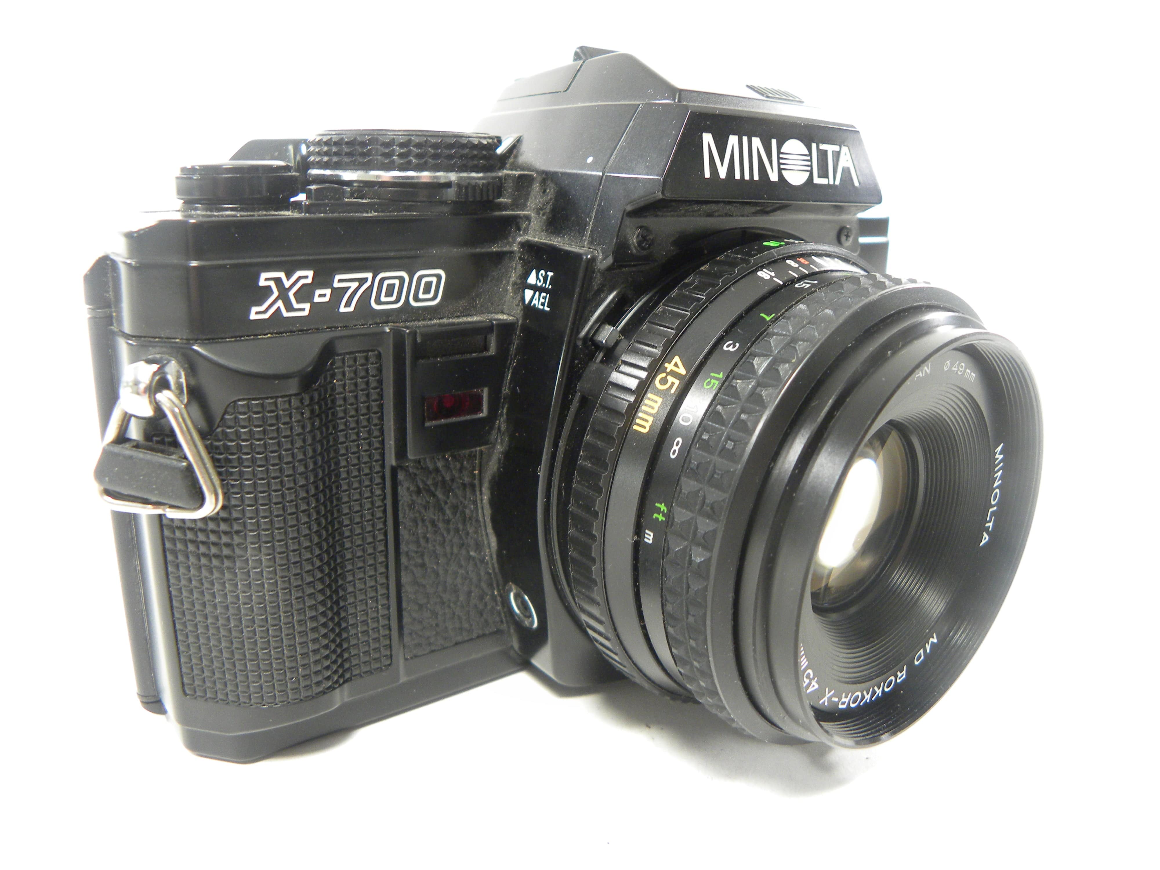 Minolta X-700 35mm SLR w/MD Rokkor-X 45mm f2