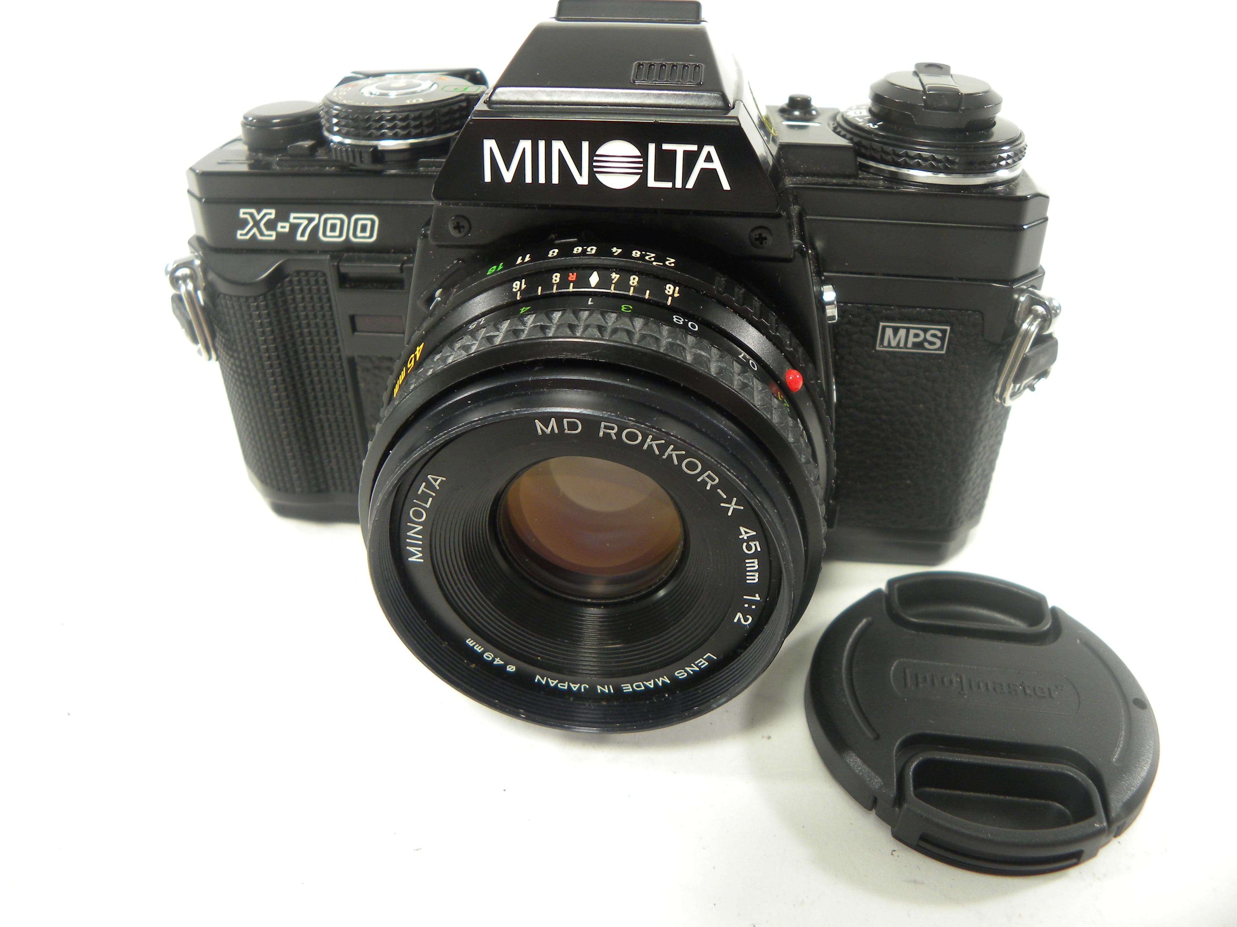 Minolta X-700 35mm SLR w/MD Rokkor-X 45mm f2