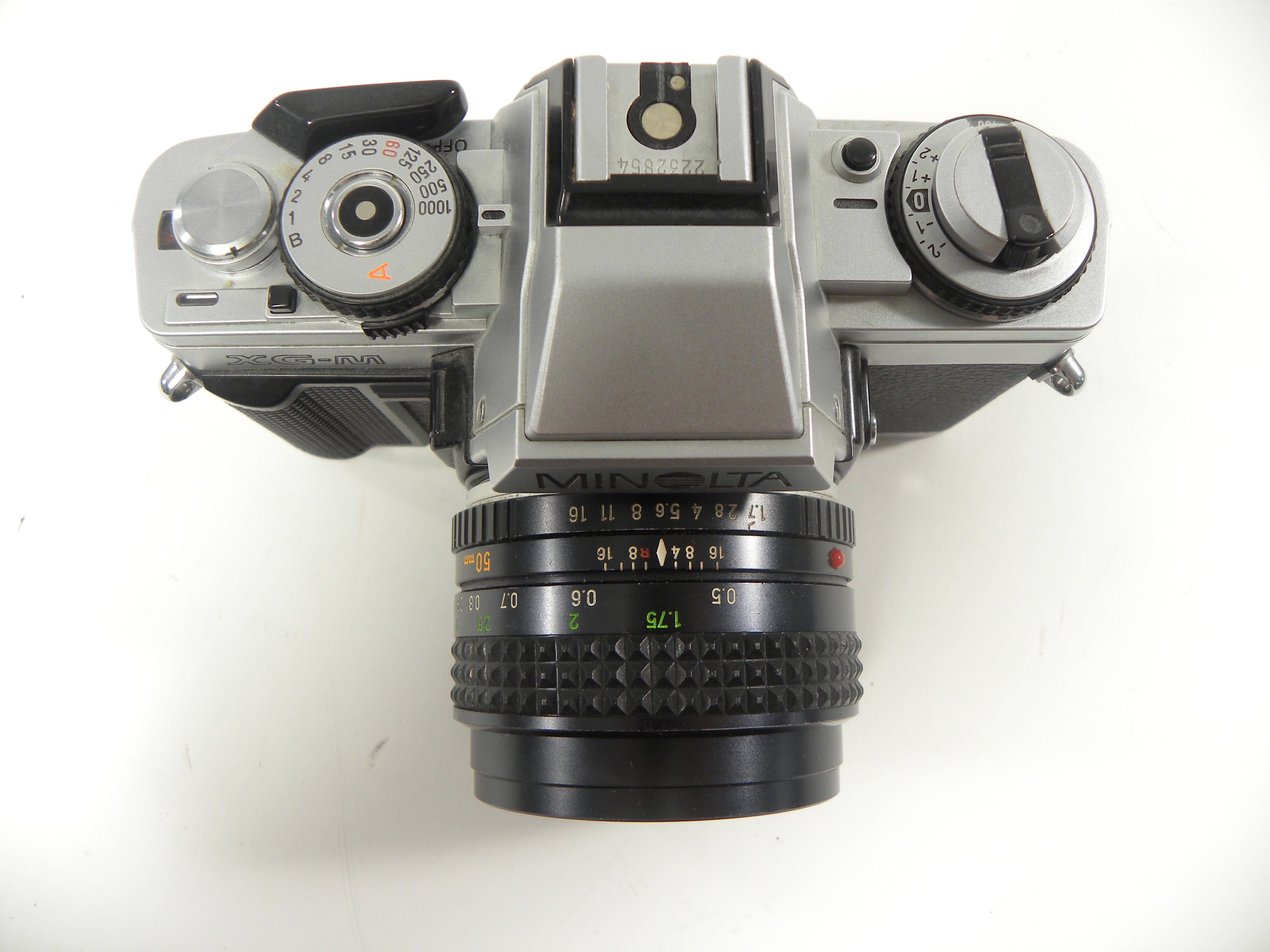 Minolta XG-M 35mm SLR w/MC Rokkor-X PF 50mm f1.7