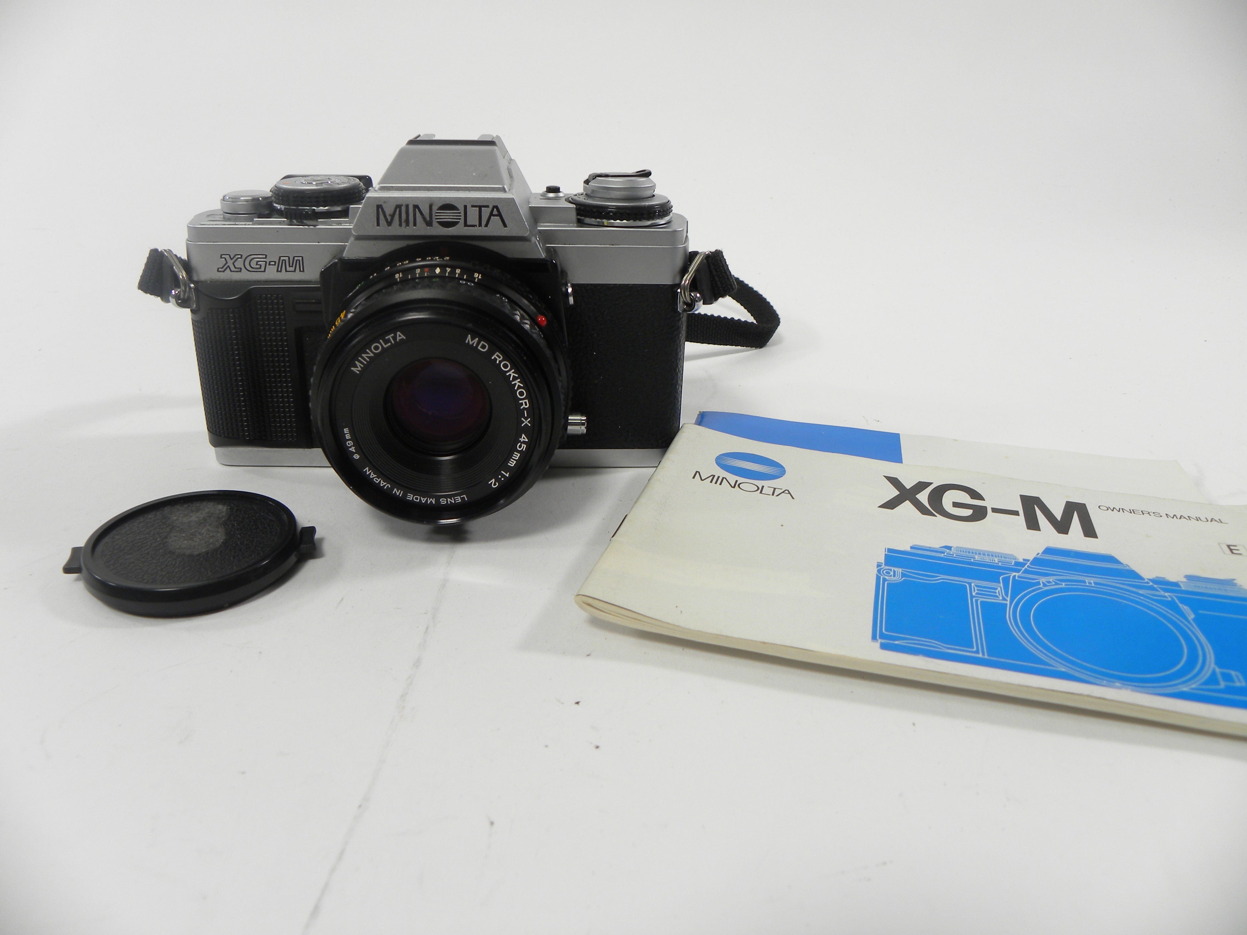 Minolta XG-M 35mm SLR w/MD Rokkor-X 45mm f2