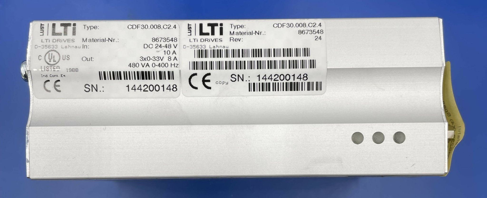 MOTOR CONTROLLER Table Top (8673548/8614401/08614401 SIEMENS/LUST