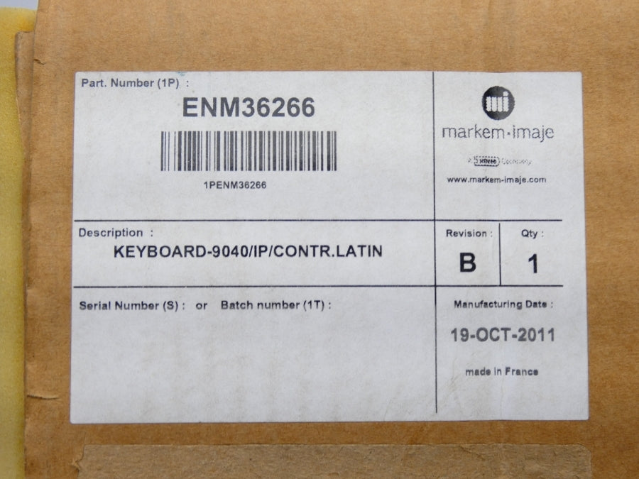 MARKEM IMAJE ENM36266 REV. B NSMP