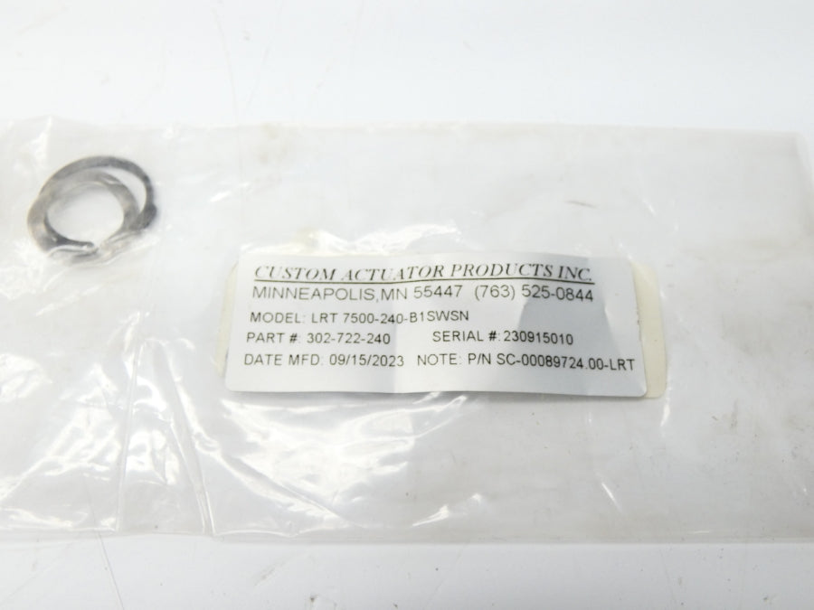 CUSTOM ACTUATOR PRODUCTS LRT7500-240-B1SWSN 302-722-240 NSMP