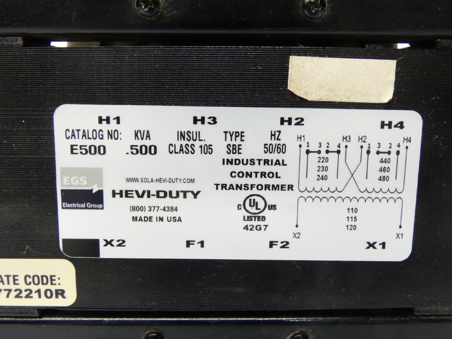 HEVI-DUTY E500 480V UNMP