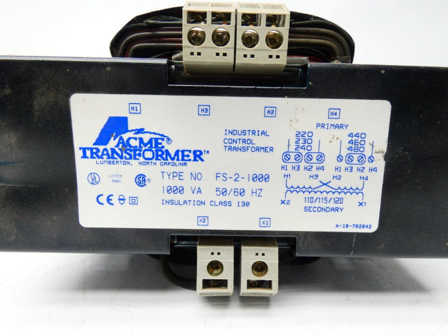 ACME TRANSFORMER FS-2-1000 480V UNMP