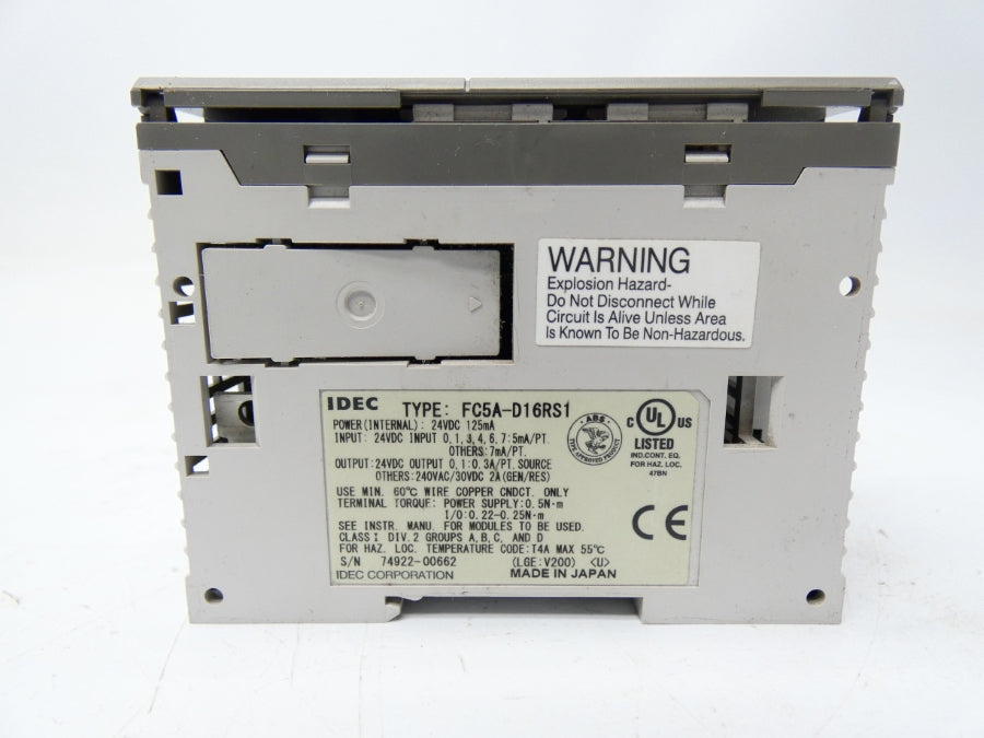 IDEC FC5A-D16RS1 24VDC 2A UNMP