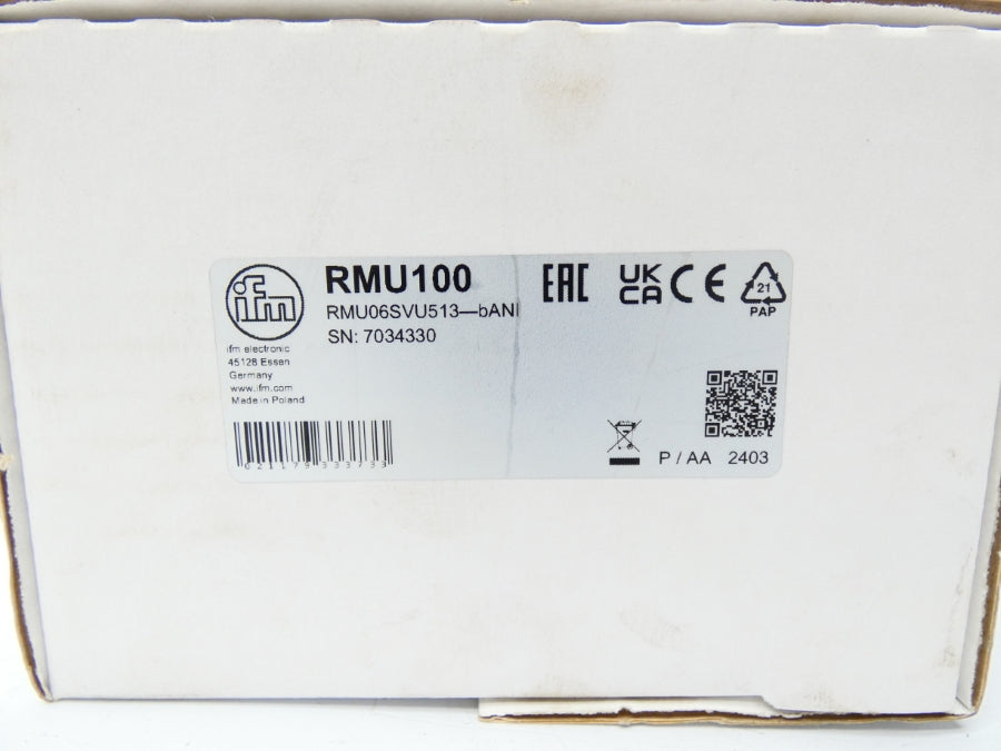 IFM EFECTOR RMU100 RMU06SVU513-BANI 8-32V NSMP