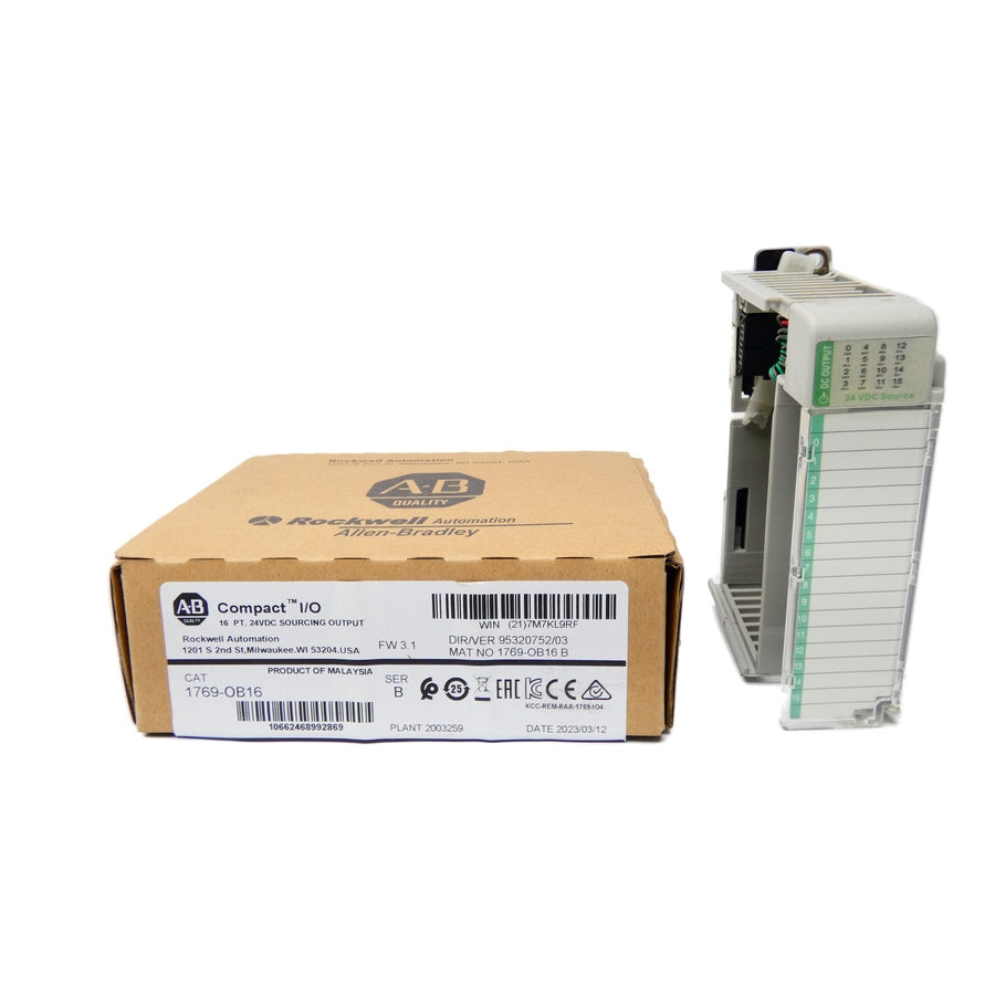 ALLEN BRADLEY 1769-OB16 SER. B F/W 3.1 VER. 03 24VDC 0.2A NSMP