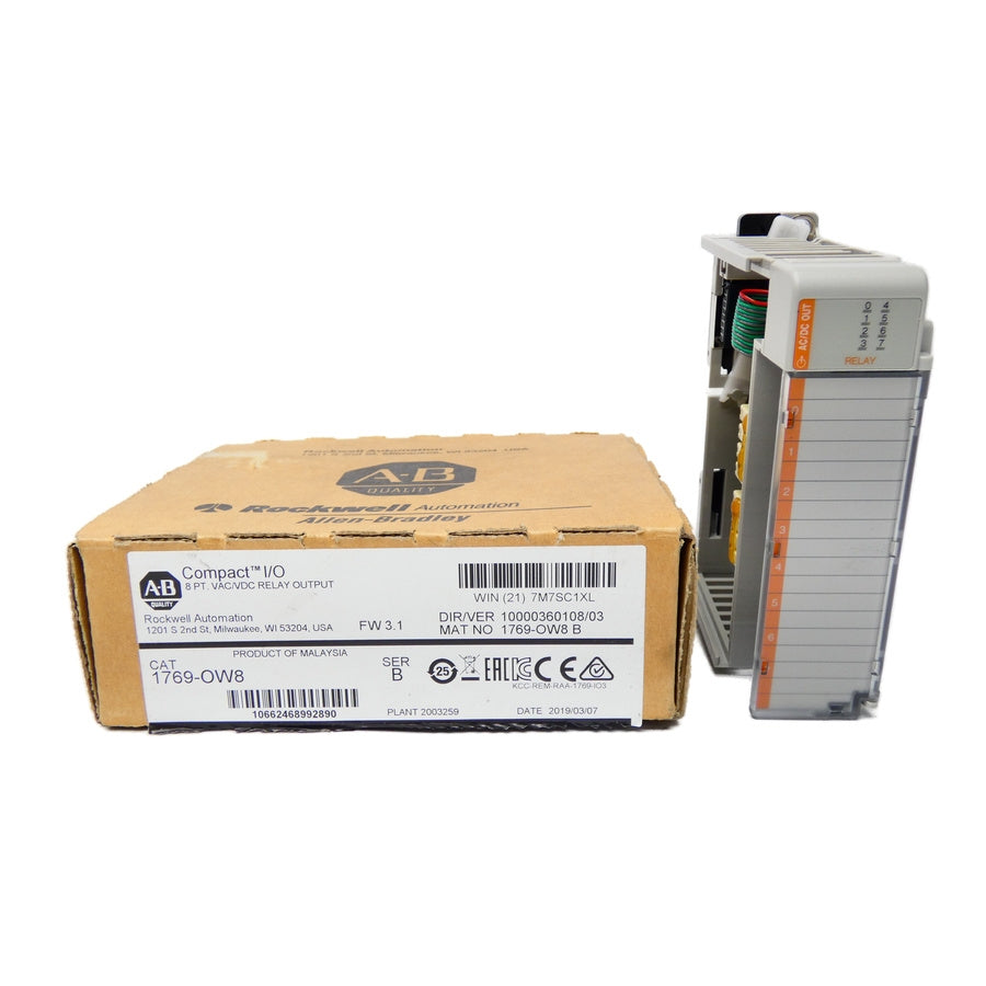 ALLEN BRADLEY 1769-OW8 SER. B F/W 3.1 VER. 03 24VDC 0.125A NSMP