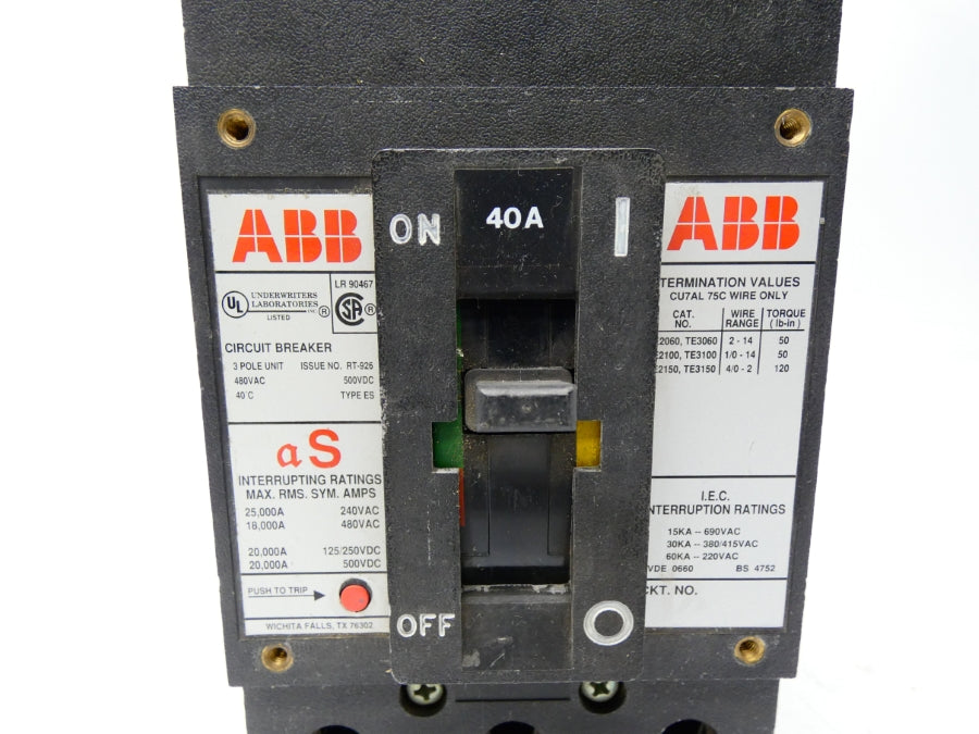 ABB UXAB727131R111 480VAC 40A UNMP