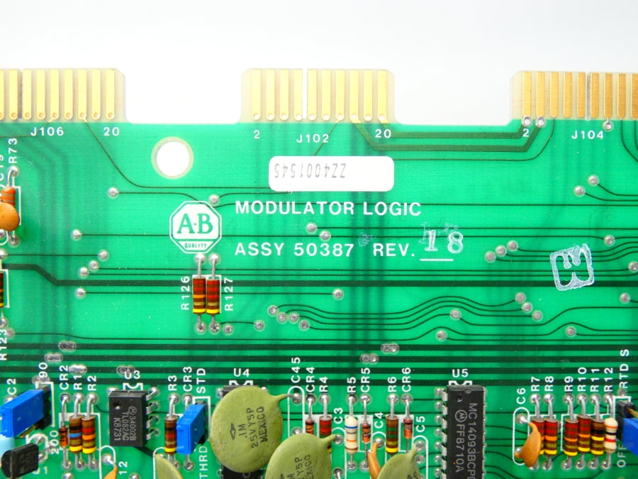ALLEN BRADLEY 50387 REV. 18 UNMP