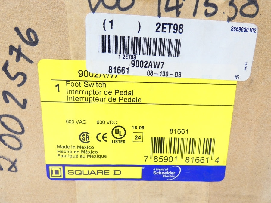 SQUARE D 9002AW7 600V NSMP