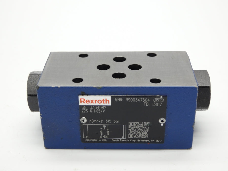 REXROTH Z2S6-1-65/V R900347504 NSNP