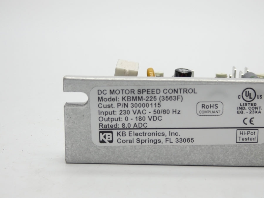 KB ELECTRONICS KBMM-225 (3563F) 230VAC NSNP
