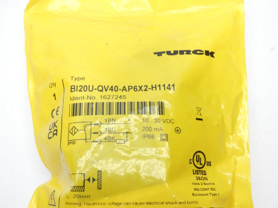 TURCK BI20U-QV40-AP6X2-H1141 1627245 10-30VDC NSMP