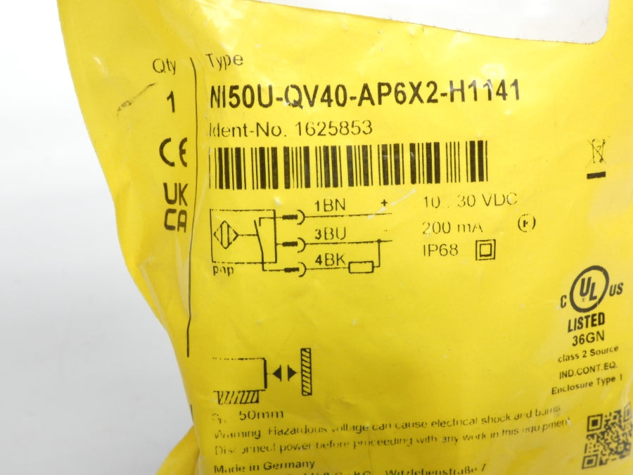 TURCK NI50U-QV40-AP6X2-H1141 1625853 10-30VDC NSMP