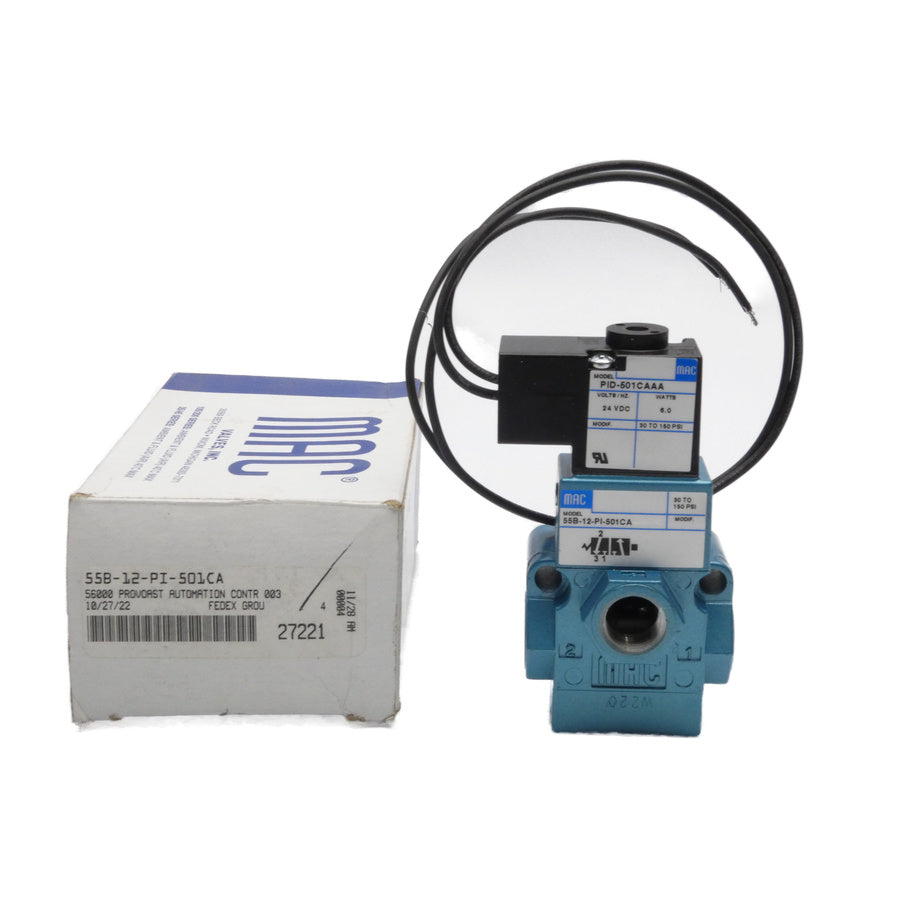 MAC 55B-12-PI-501CA 24VDC 30-150PSI NSMP