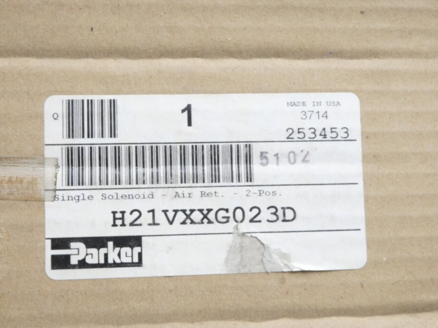 PARKER H21VXXG023D 120V 145PSI NSMP