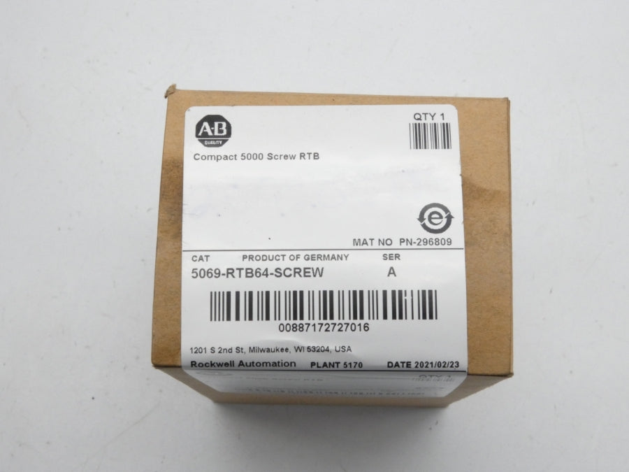 ALLEN BRADLEY 5069-RTB64-SCREW SER. A DATE: 2021 NSFS