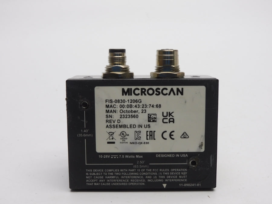 MICROSCAN FIS-0830-1206G REV. D 10-28V NUPI