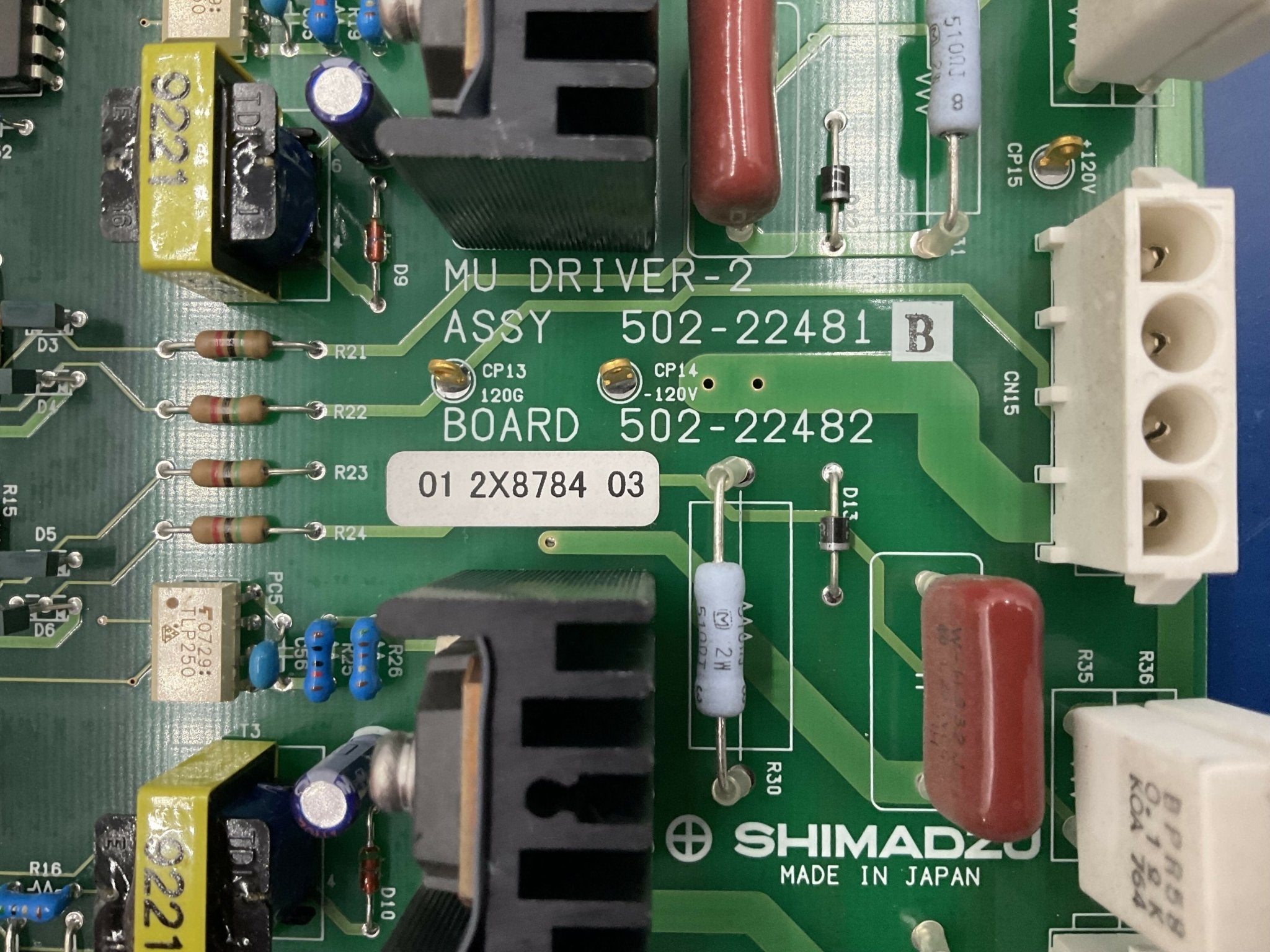 MU DRIVER-2 BOARD (502-22481-B/502-22482 SHIMADZU