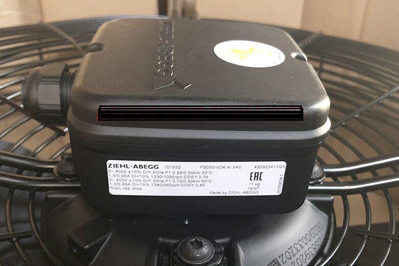 FB050-VDK.4I.V4S ZIEHL-ABEGG Axial Fan 3-400V 0.82/0.50kW 1.6/0.88A 1030/1310rpm