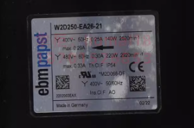 W2D250-EA26-21 EBMpapst Axial Fan 400/480V 140/220W
