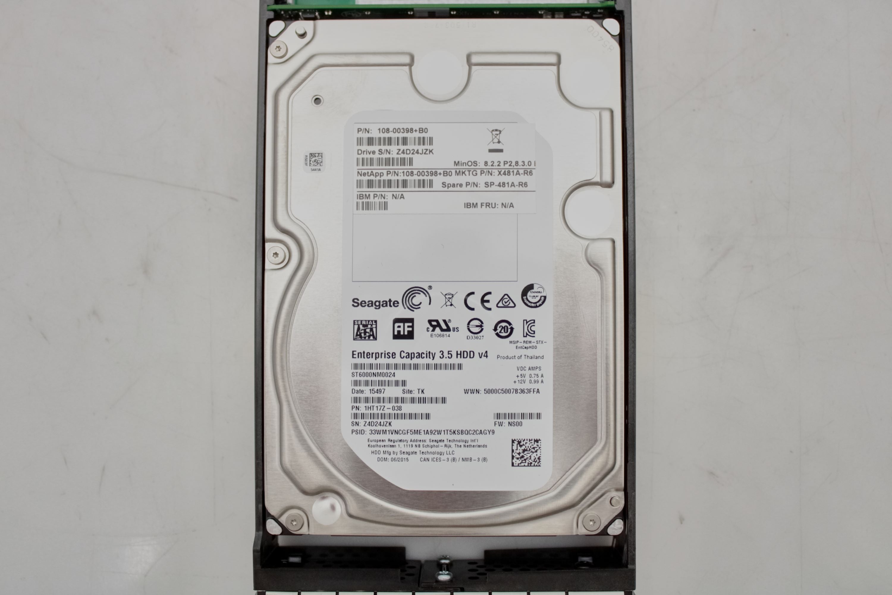 NetApp X481A-R6 12TB 7.2K (2x 6TB) TANDEM HDD